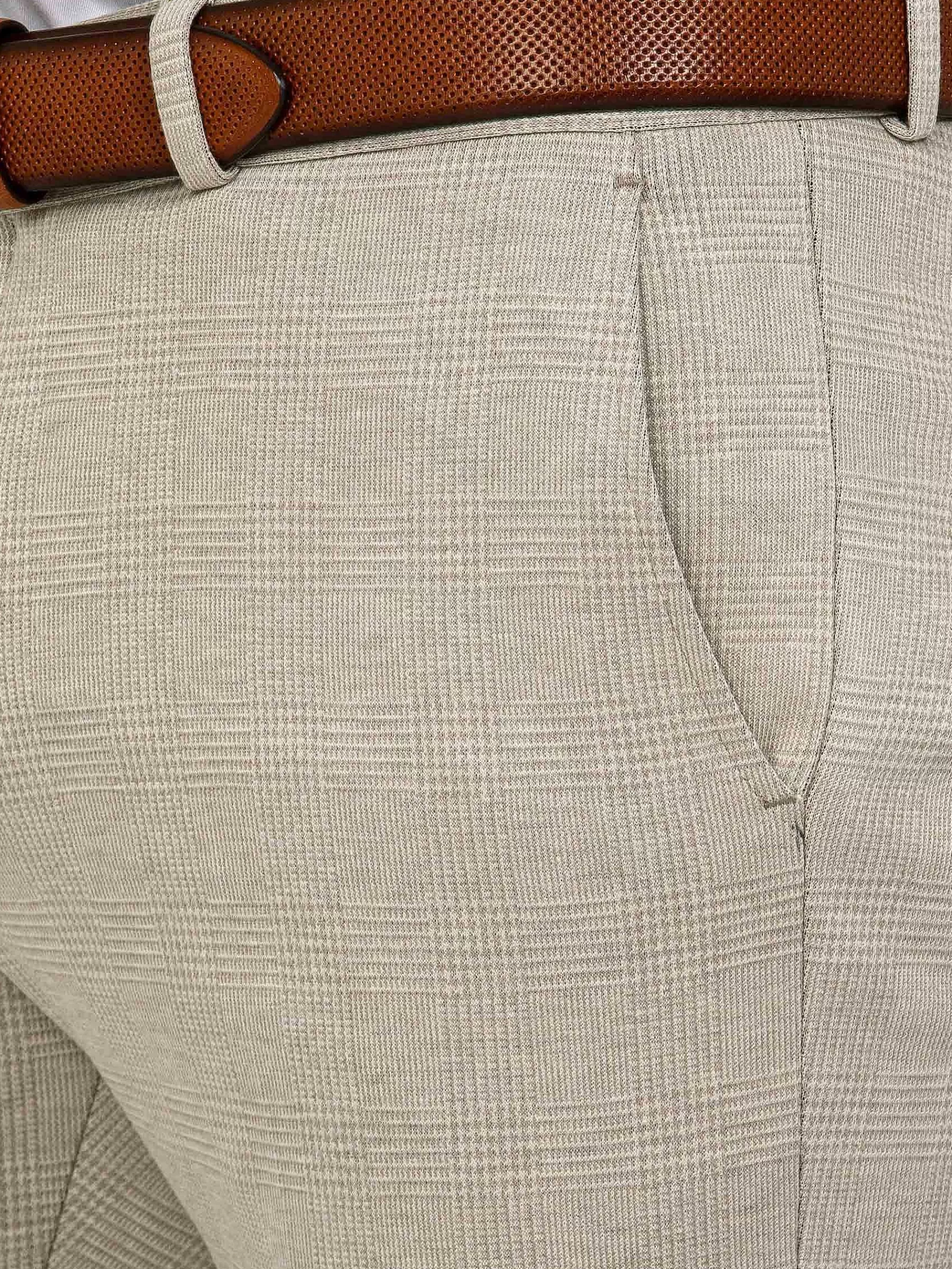 Wam Denim Pantalons<Mustaine Micro Patterned Beige Pants