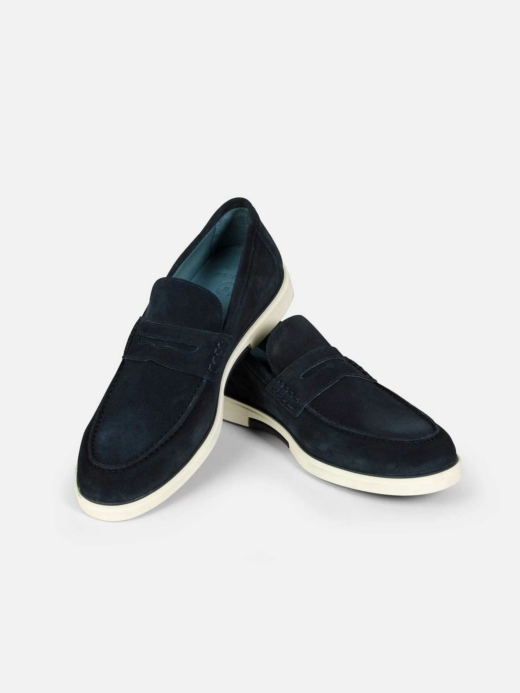 Wam Denim Schoenen<Navy Suede Loafer Schoenen Navy