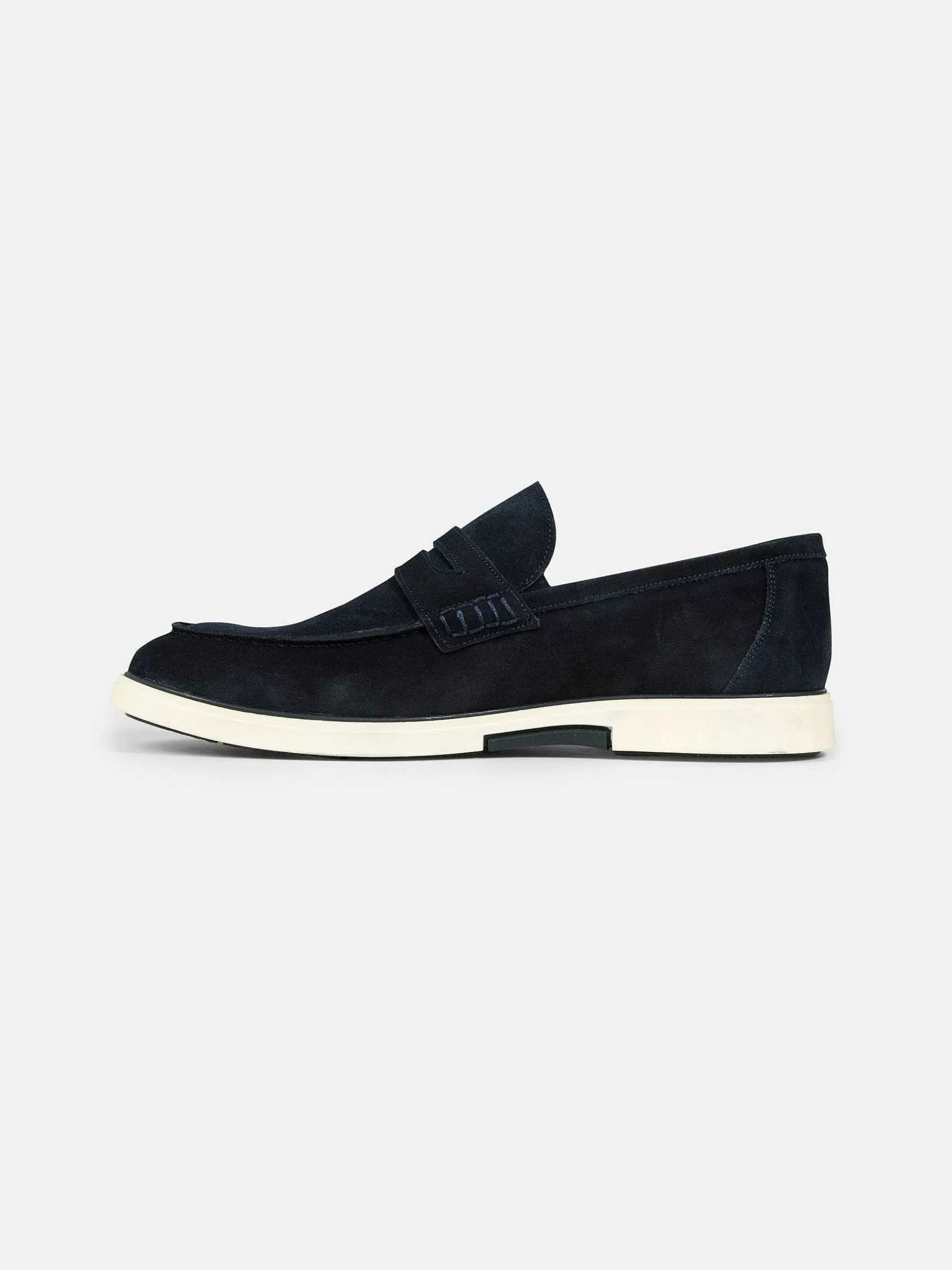 Wam Denim Schoenen<Navy Suede Loafer Schoenen Navy