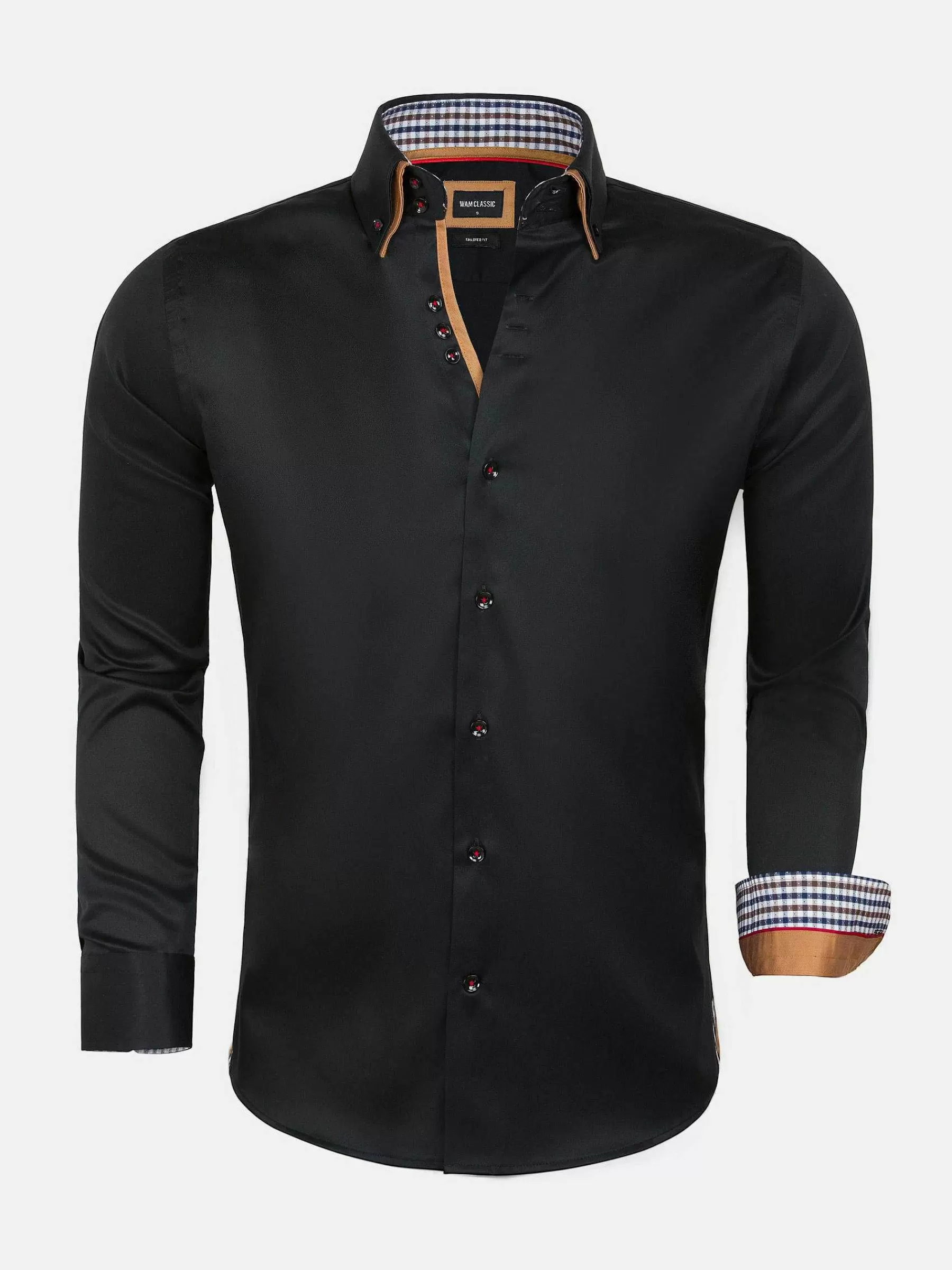 Wam Denim Overhemd Lange Mouwen<Overhemd 75428 Roma Black