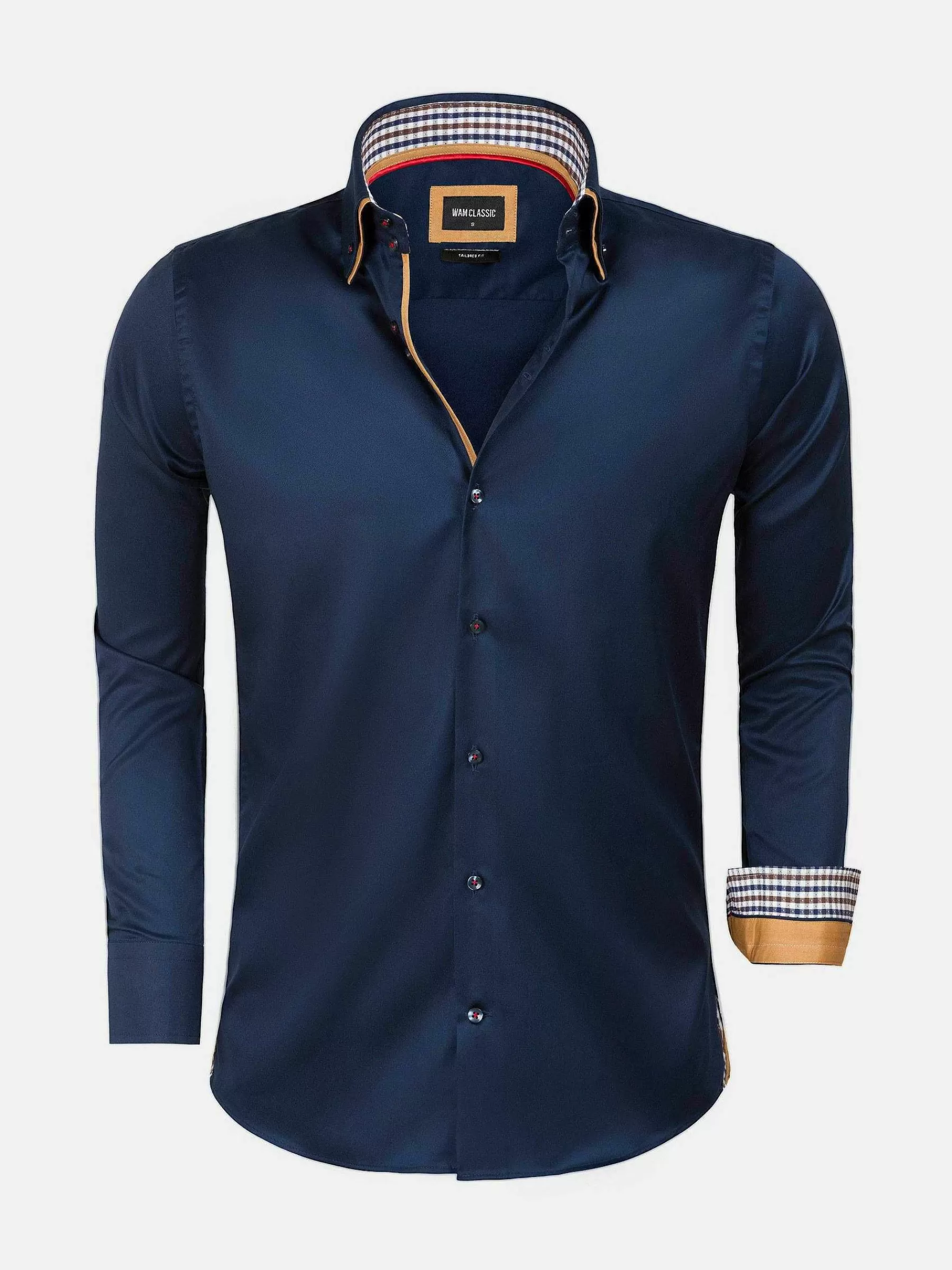 Wam Denim Overhemd Lange Mouwen<Overhemd 75428 Roma Navy