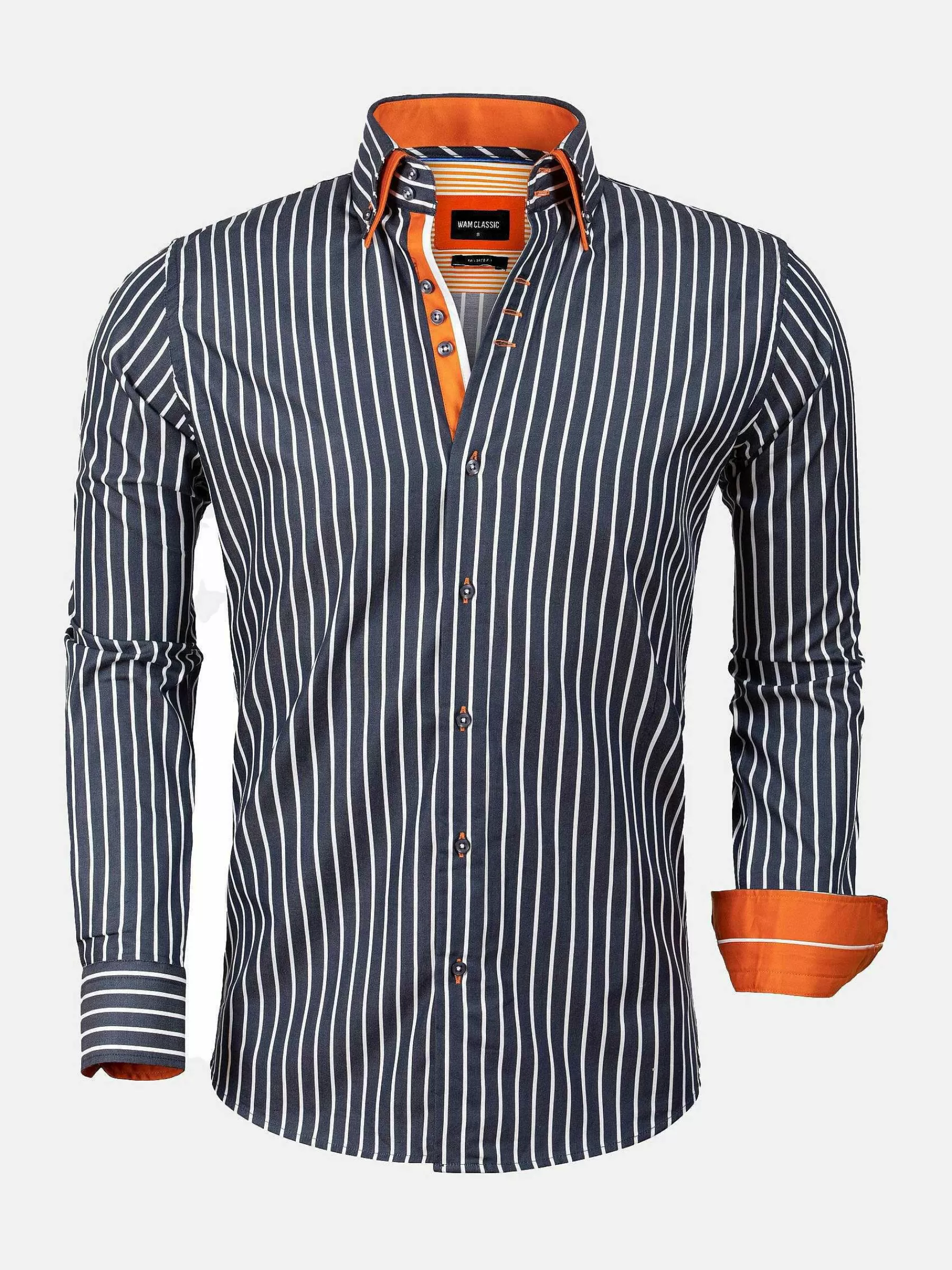 Wam Denim Overhemd Lange Mouwen<Overhemd 75459 Vasto Navy