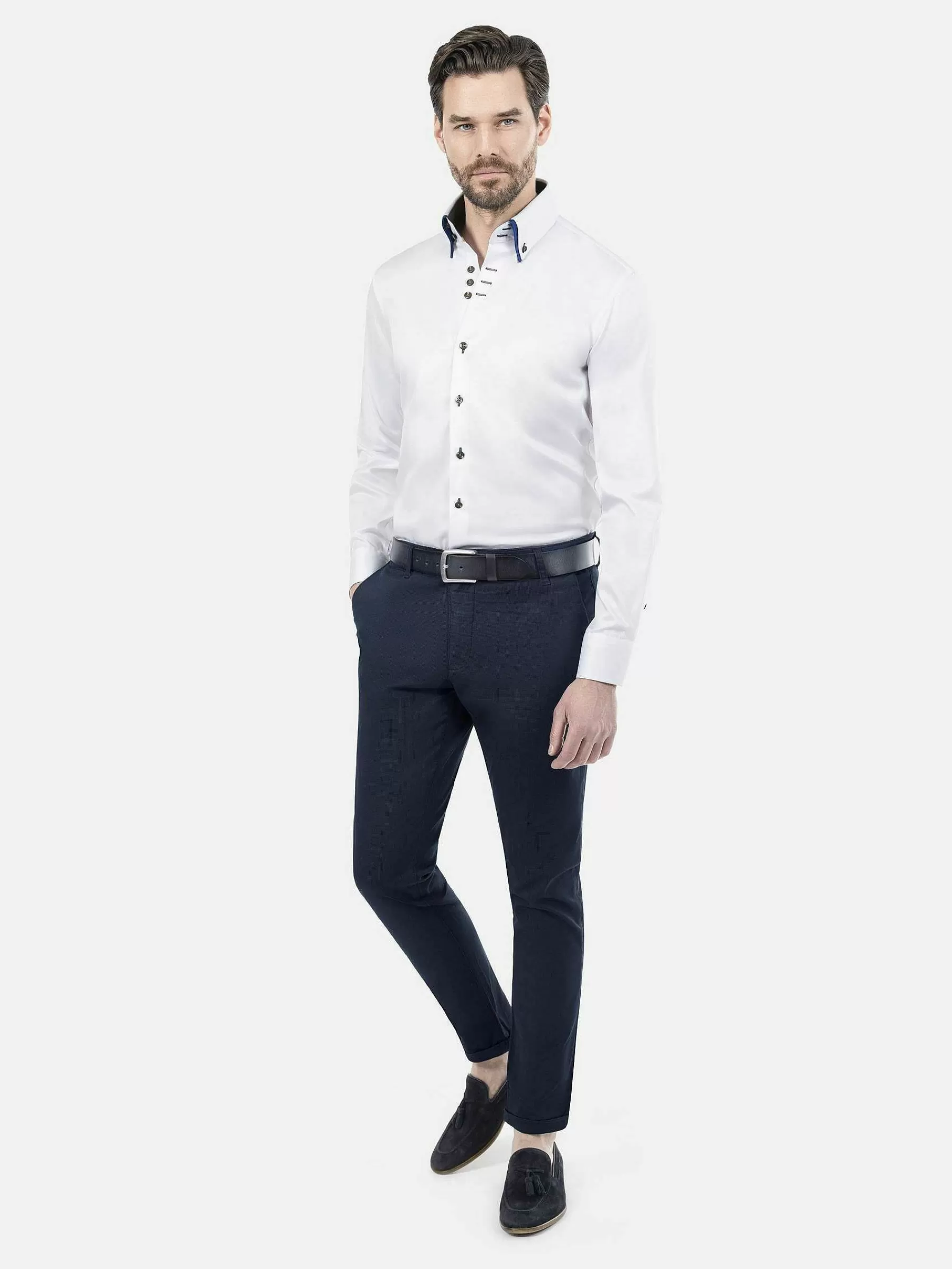 Wam Denim Overhemd Lange Mouwen<Overhemd 75488 Todi White