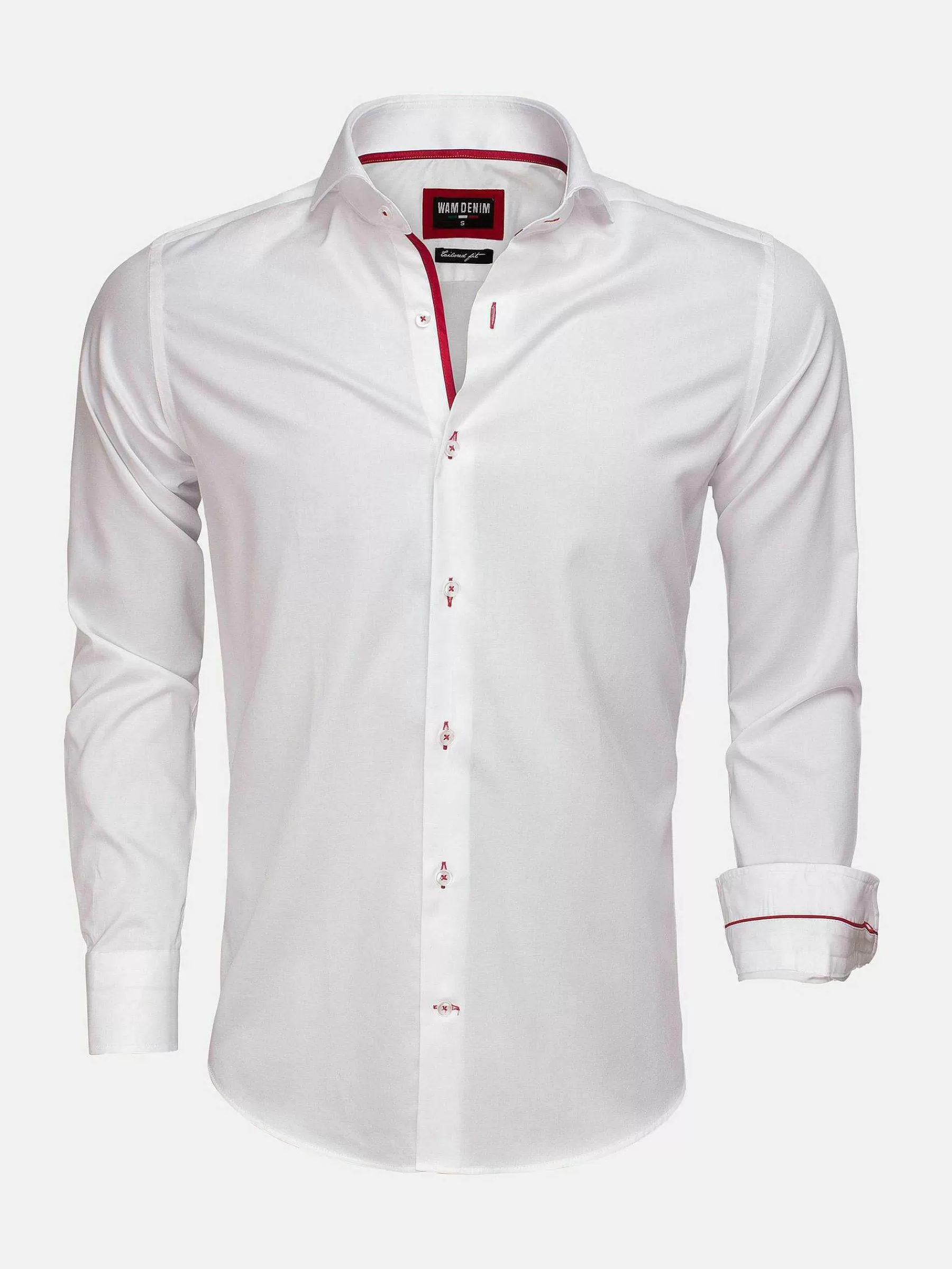 Wam Denim Overhemd Lange Mouwen<Overhemd 75525 Jaen White