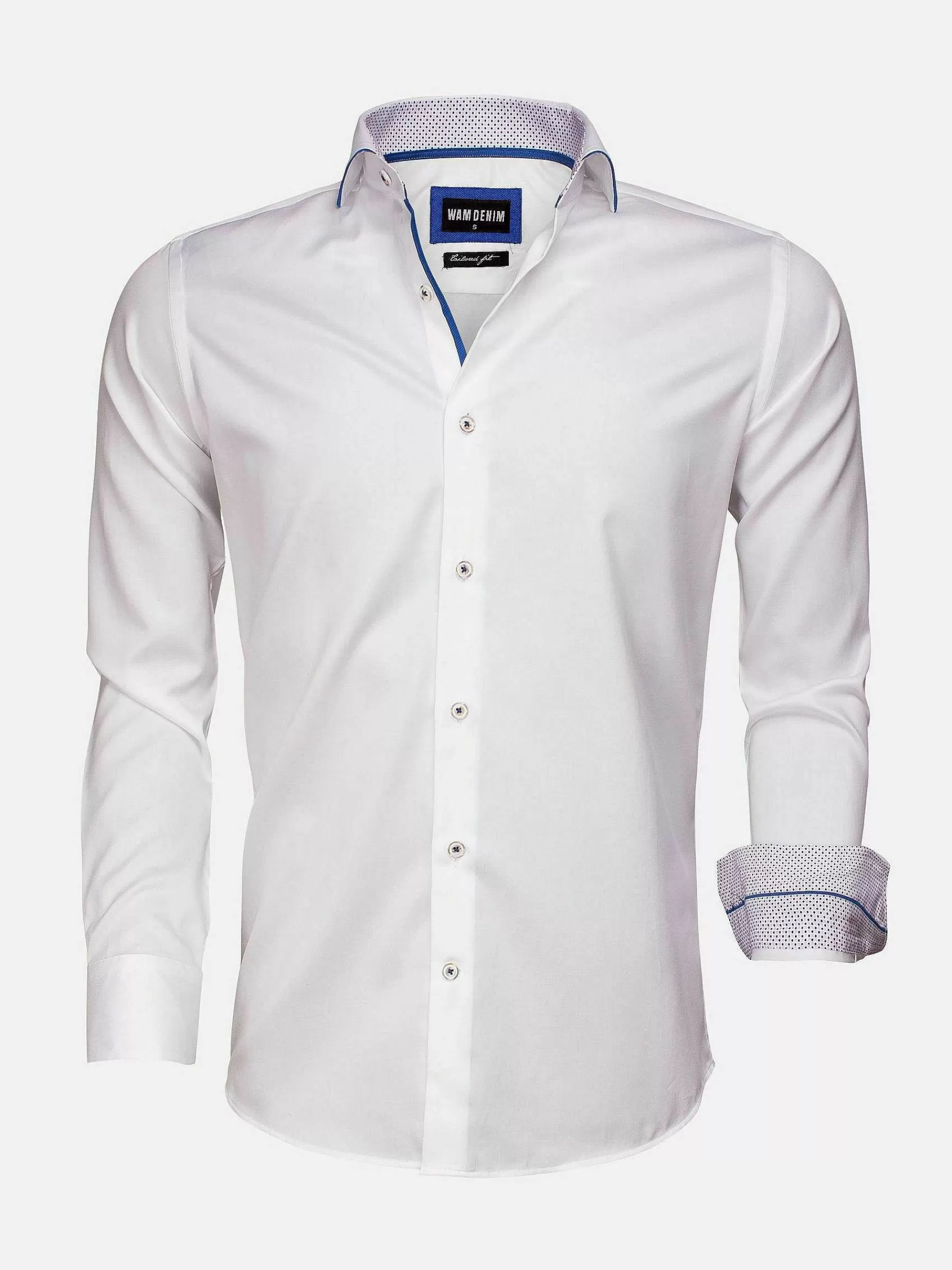 Wam Denim Overhemd Lange Mouwen<Overhemd 75541 Torino White