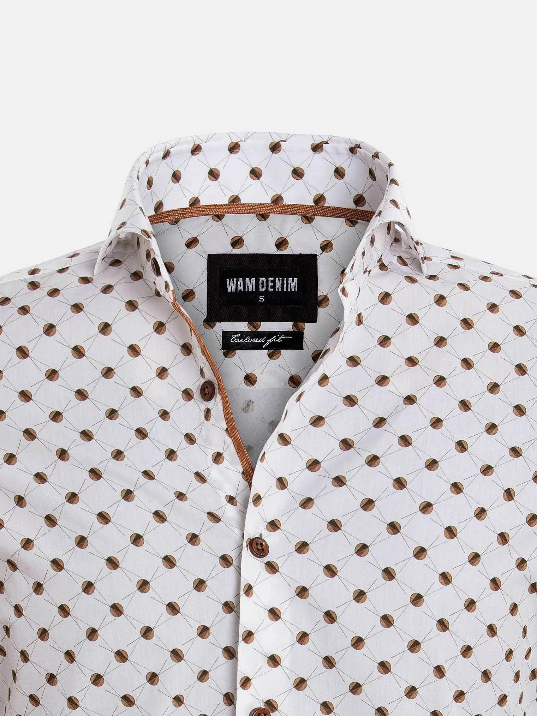 Wam Denim Overhemd Lange Mouwen<Overhemd 75568 Trento White