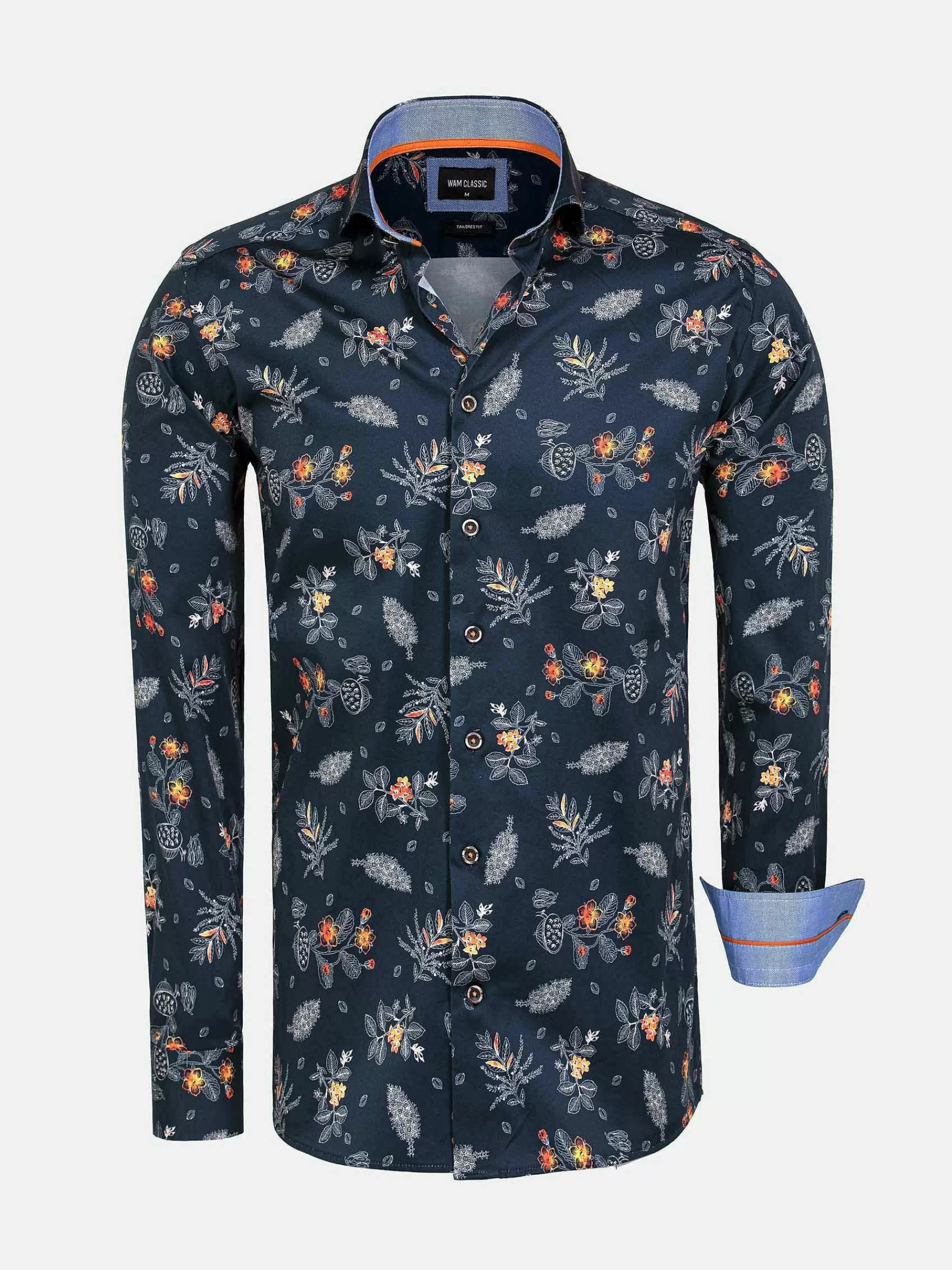 Wam Denim Overhemd Lange Mouwen<Overhemd 75581 Siracusa Navy