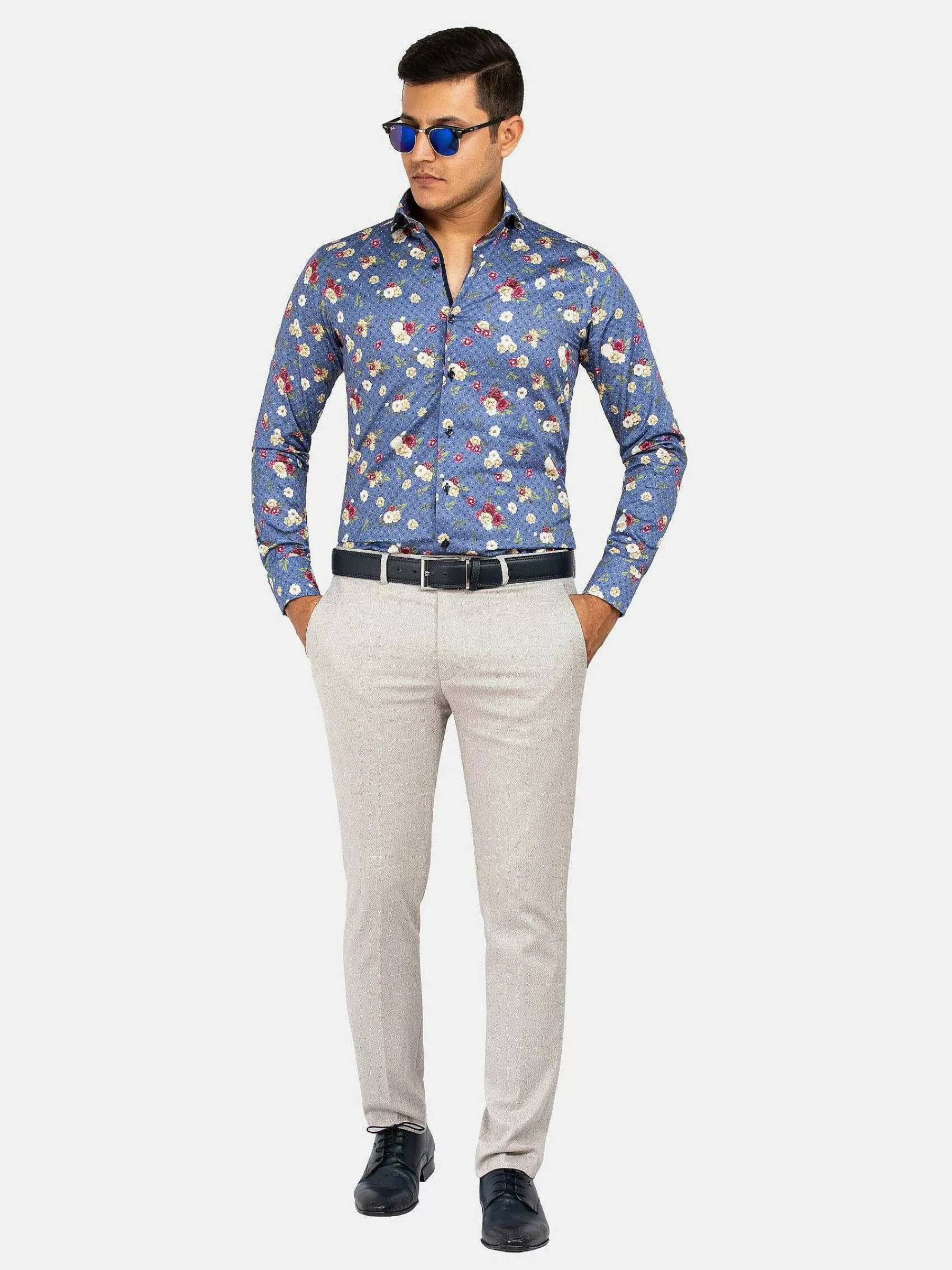 Wam Denim Overhemd Lange Mouwen<Overhemd 75636 Amarante Dark Blue
