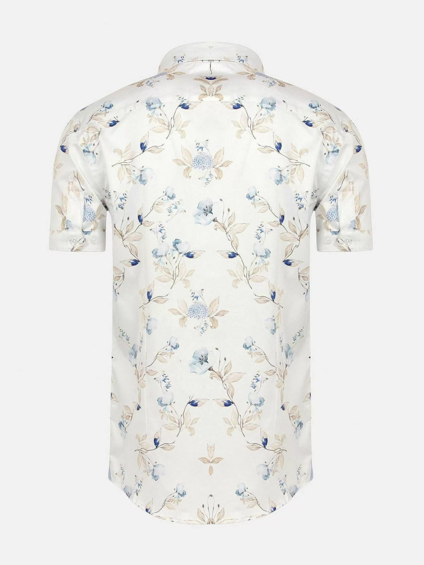 Wam Denim Overhemd Korte Mouwen<Overhemd Korte Mouw 75745 Primrose White