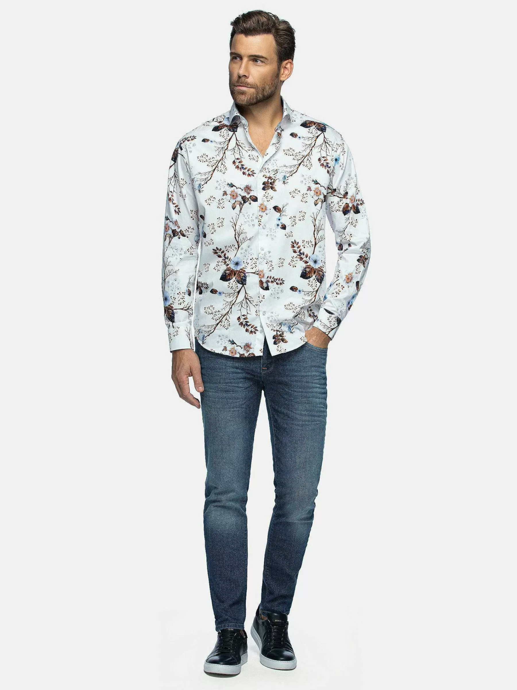 Wam Denim Overhemd Lange Mouwen<Overhemd Lange Mouw 59013 Clavant White