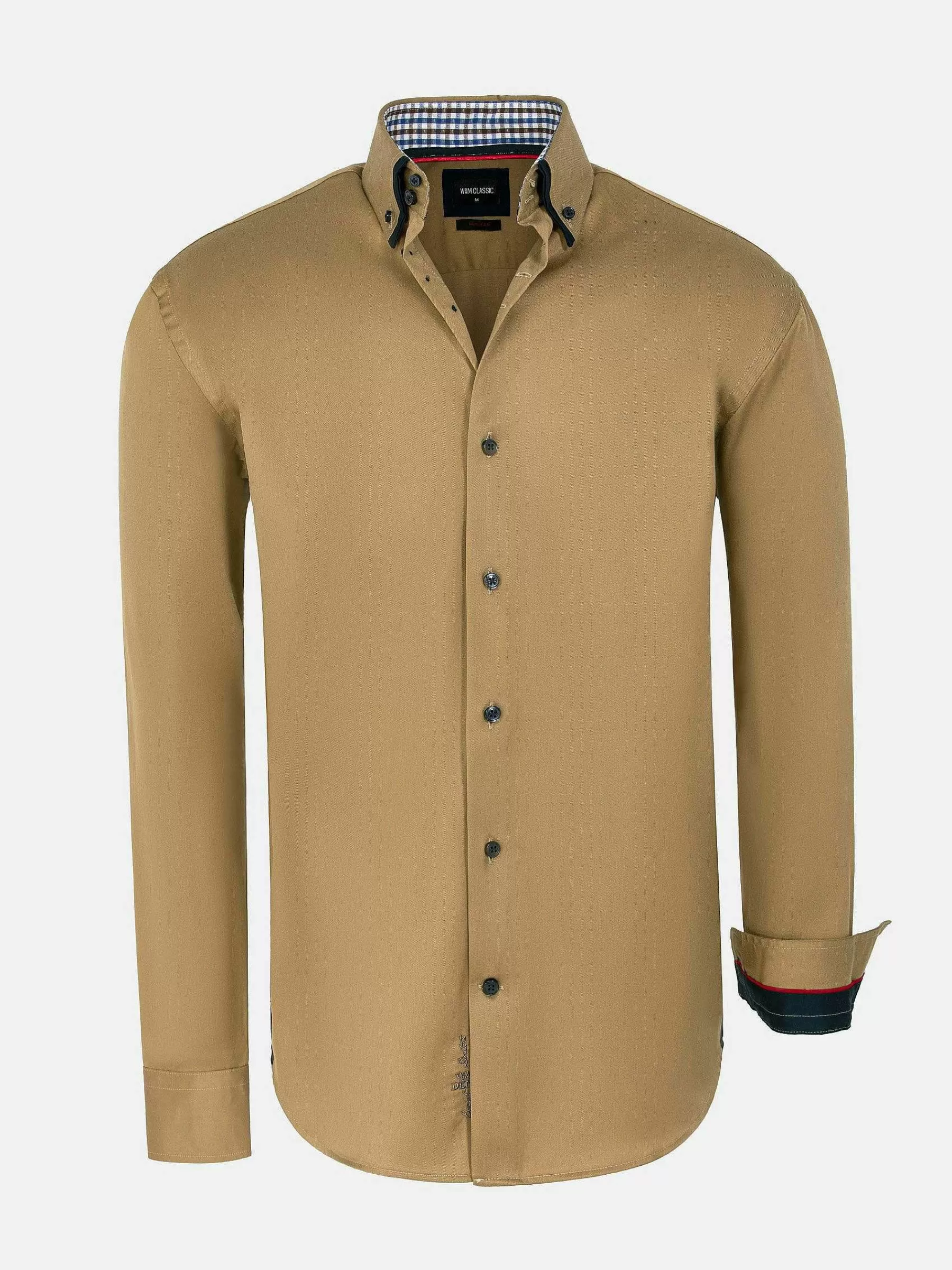 Wam Denim Overhemd Lange Mouwen<Overhemd Lange Mouw 59015 Michell Dark Beige
