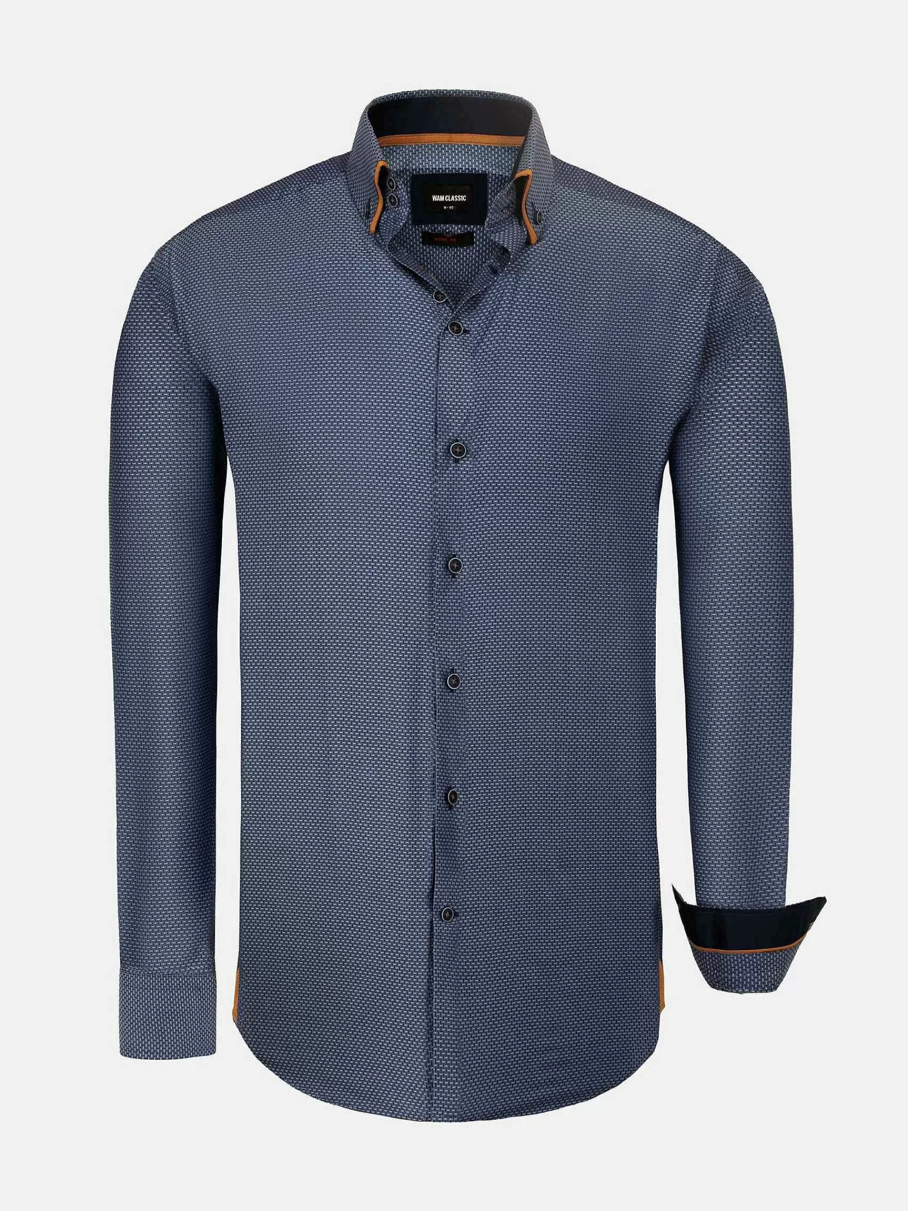 Wam Denim Overhemd Lange Mouwen<Overhemd Lange Mouw 59018 Braxton Navy