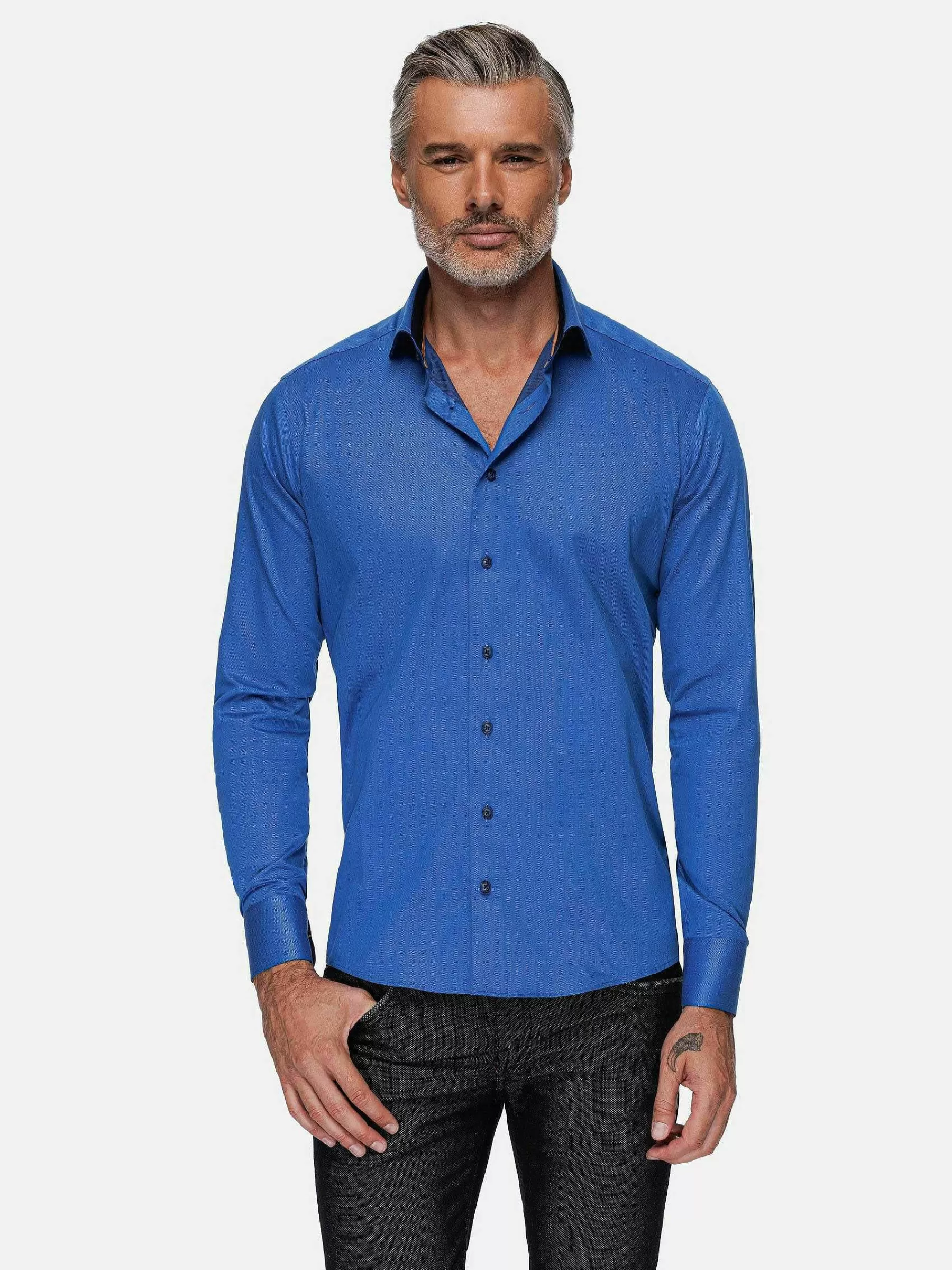 Wam Denim Overhemd Lange Mouwen<Overhemd Lange Mouw 75656 Beaufort Relly Blue