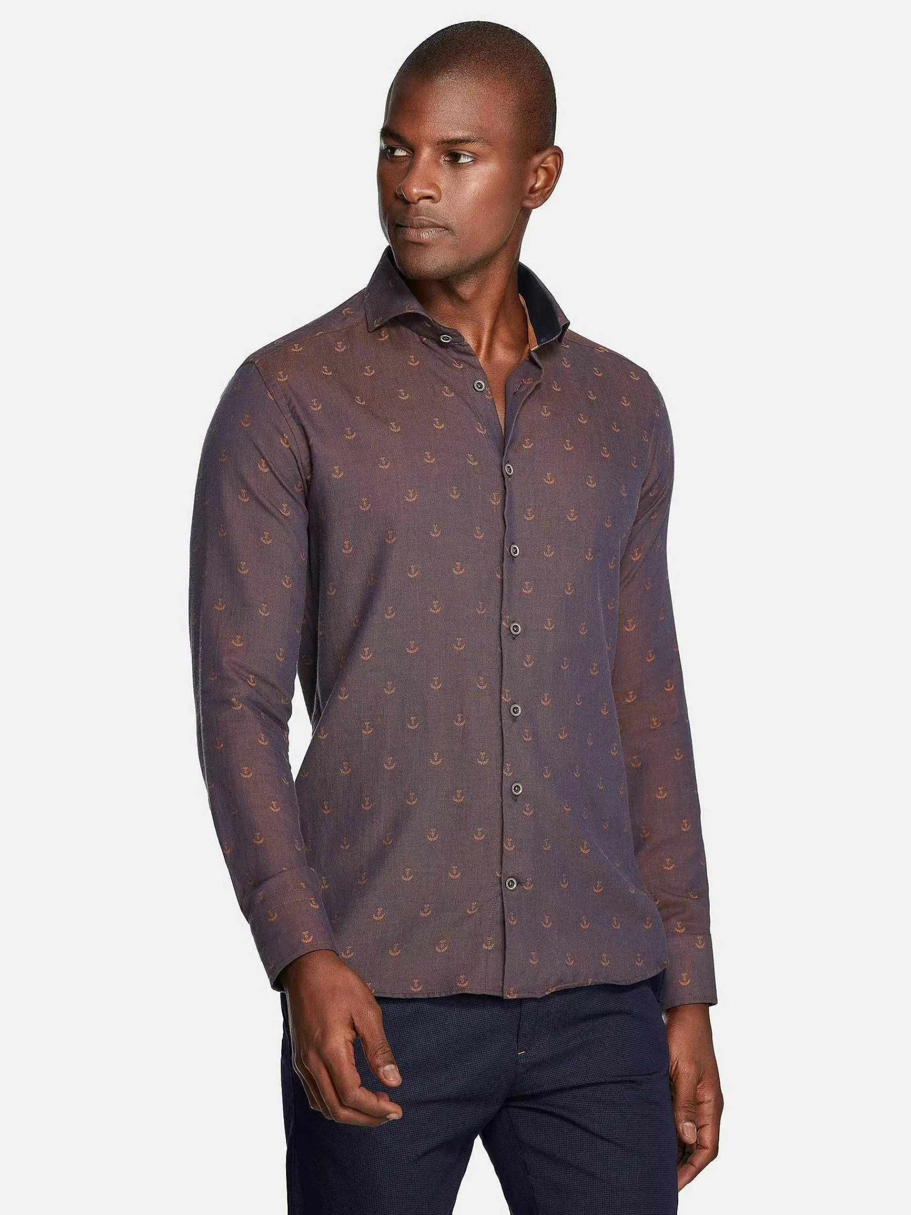 Wam Denim Overhemd Lange Mouwen<Overhemd Lange Mouw 75674 Cormes Navy
