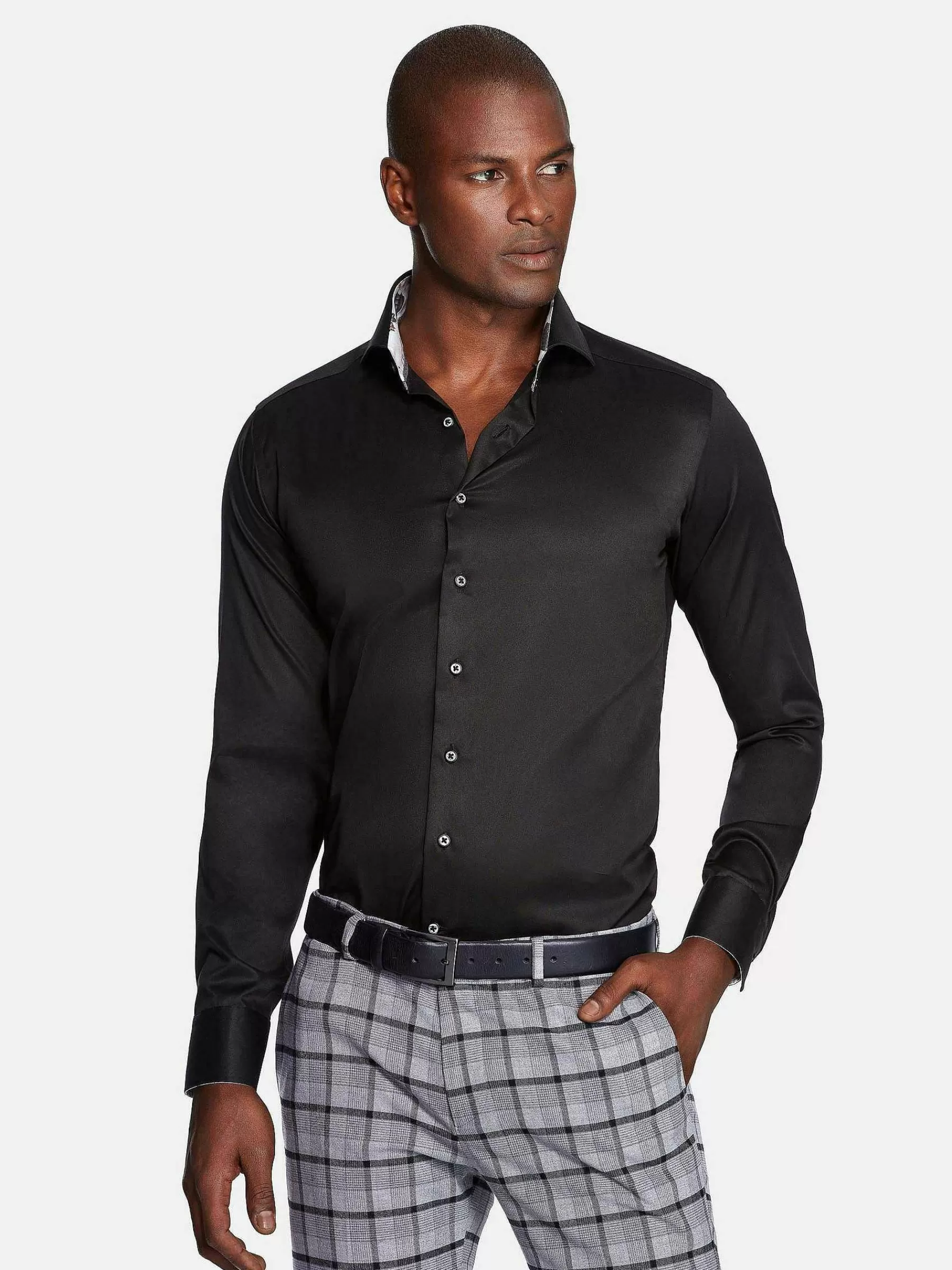 Wam Denim Overhemd Lange Mouwen<Overhemd Lange Mouw 75679 Pavel Black