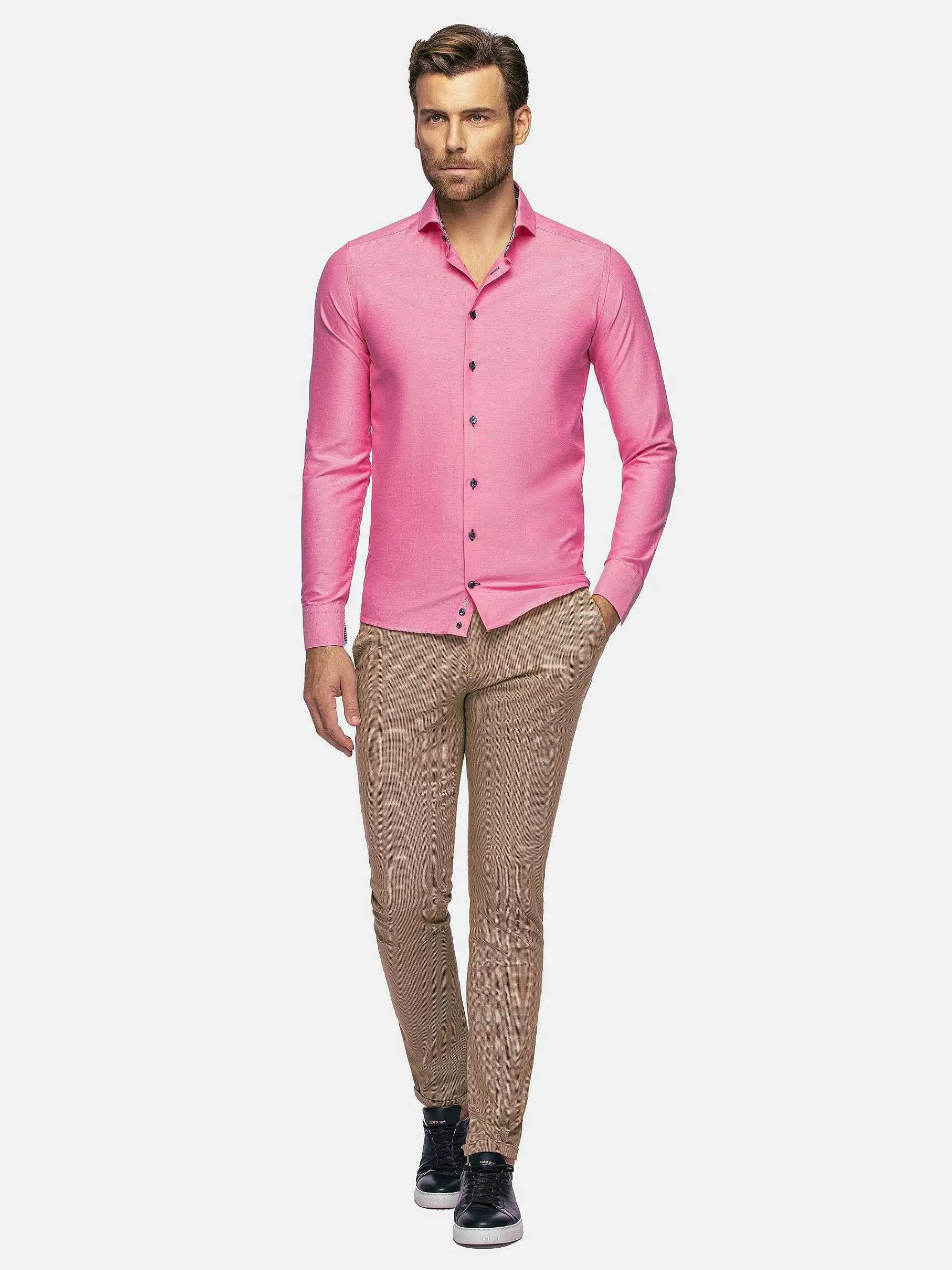 Wam Denim Overhemd Lange Mouwen<Overhemd Lange Mouw 75698 Cruise Fuchsia
