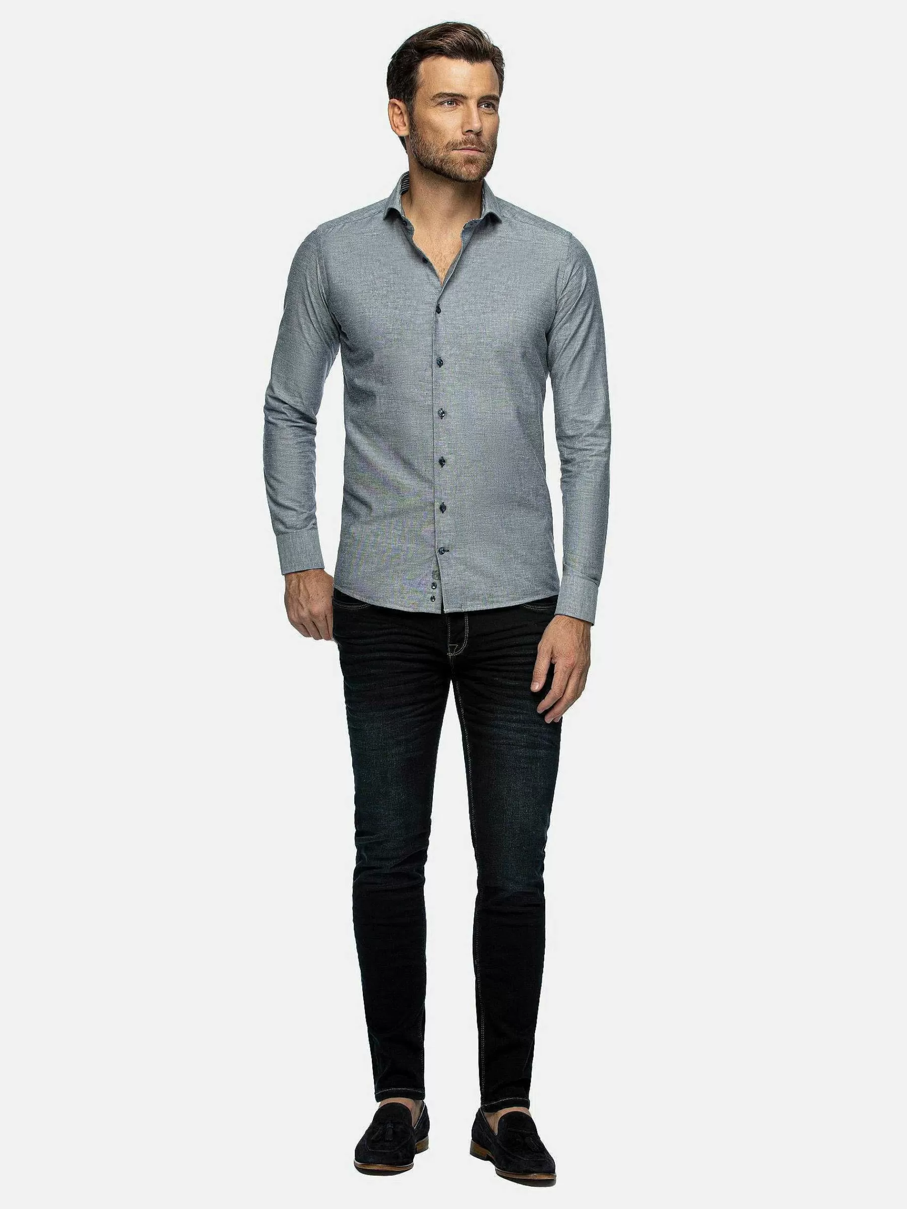 Wam Denim Overhemd Lange Mouwen<Overhemd Lange Mouw 75698 Cruise Navy
