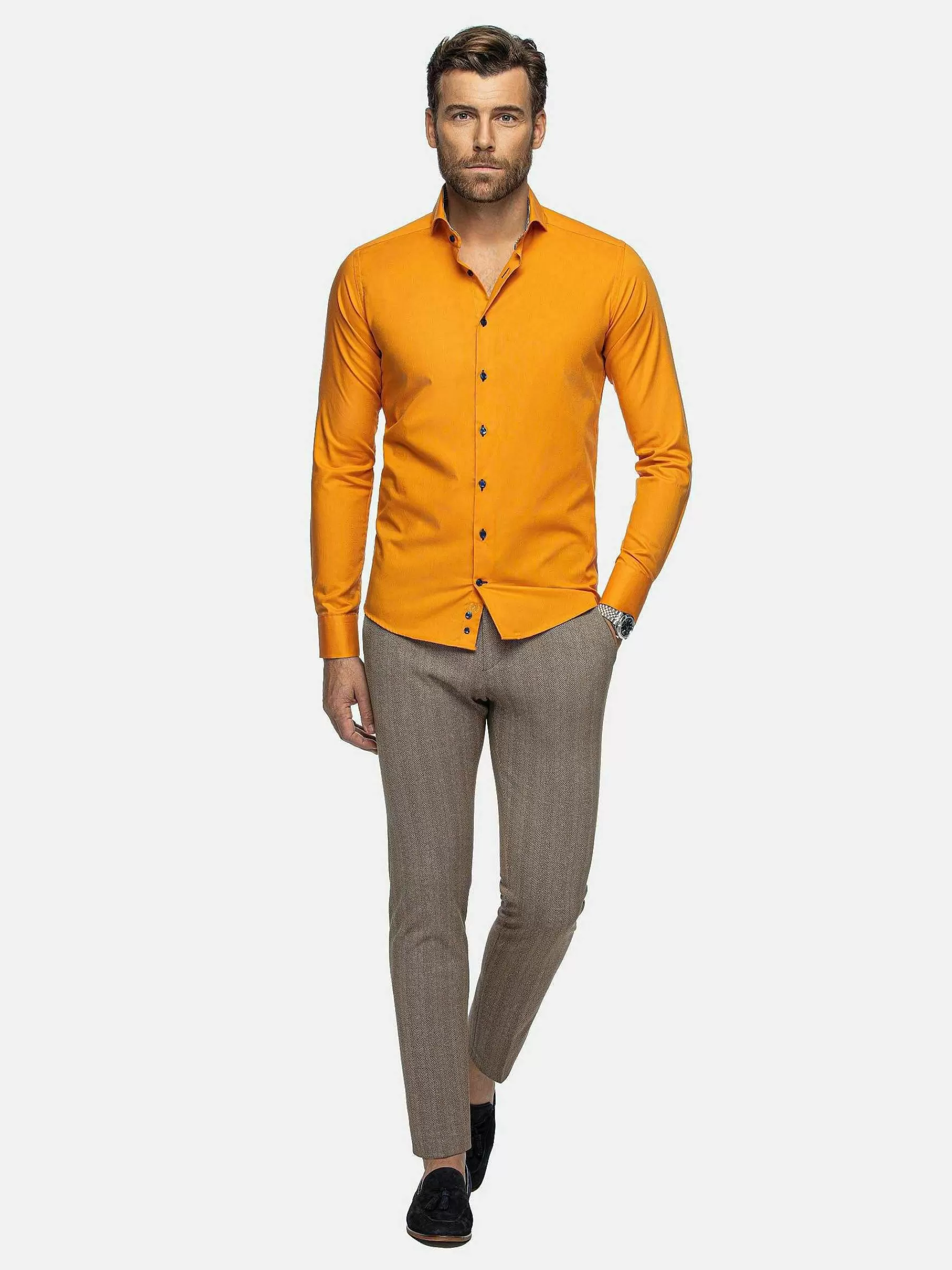 Wam Denim Overhemd Lange Mouwen<Overhemd Lange Mouw 75698 Cruise Orange