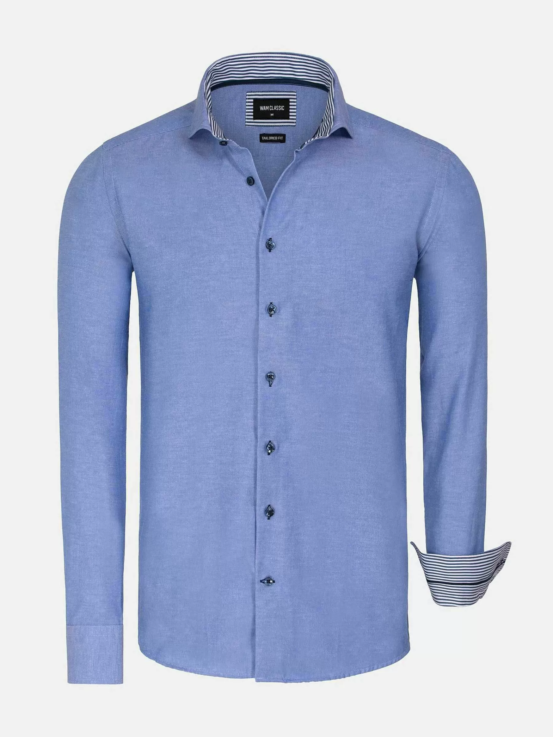 Wam Denim Overhemd Lange Mouwen<Overhemd Lange Mouw 75698 Cruise Royal Blue