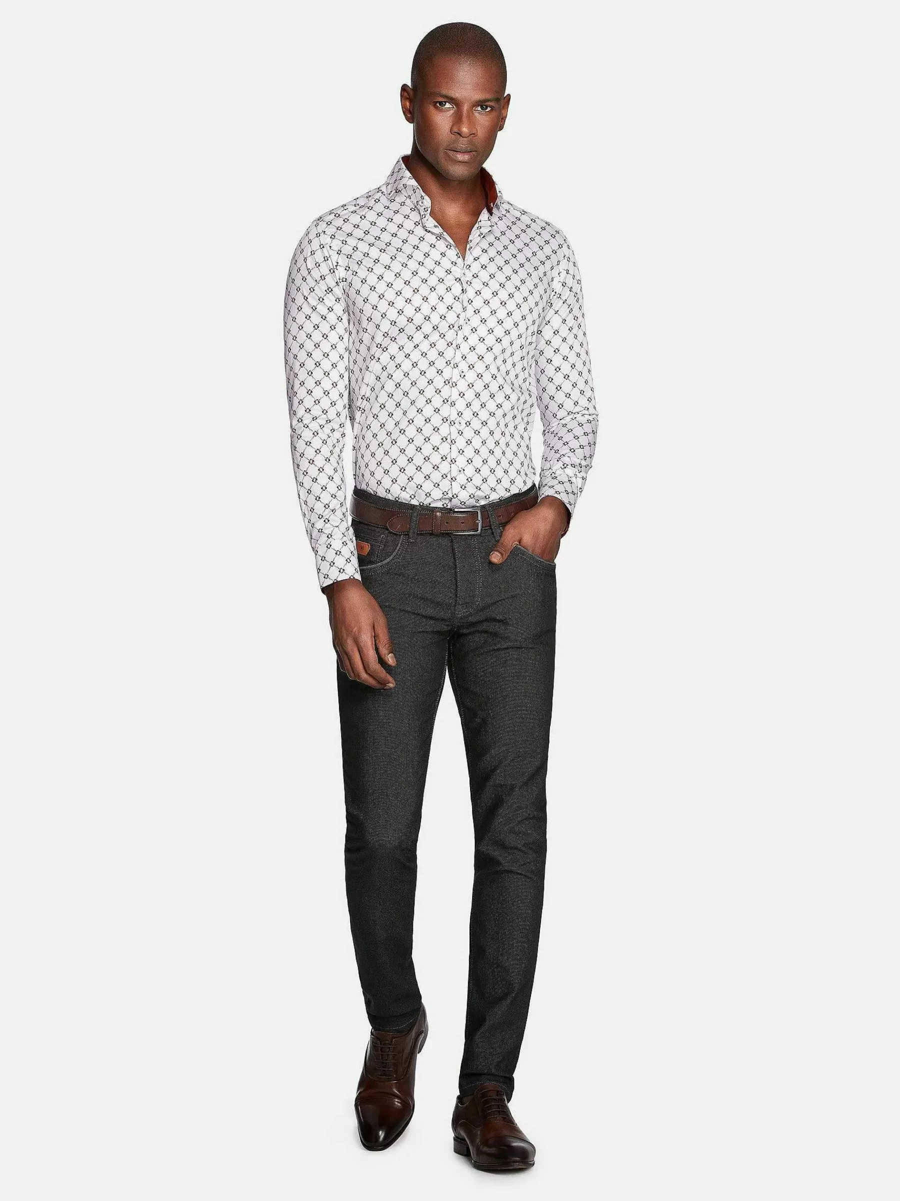 Wam Denim Overhemd Lange Mouwen<Overhemd Lange Mouw 75705 Antoon White