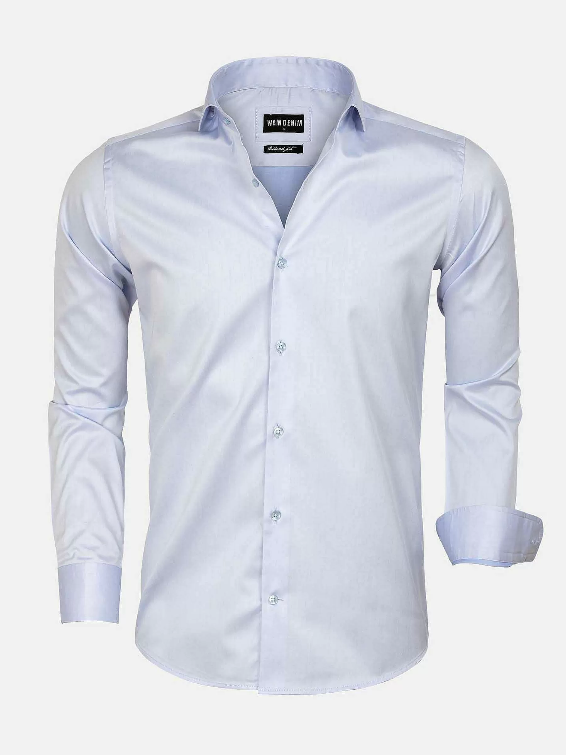 Wam Denim Overhemd Lange Mouwen<Overhemd Lange Mouw Prato 75563 Light Blue