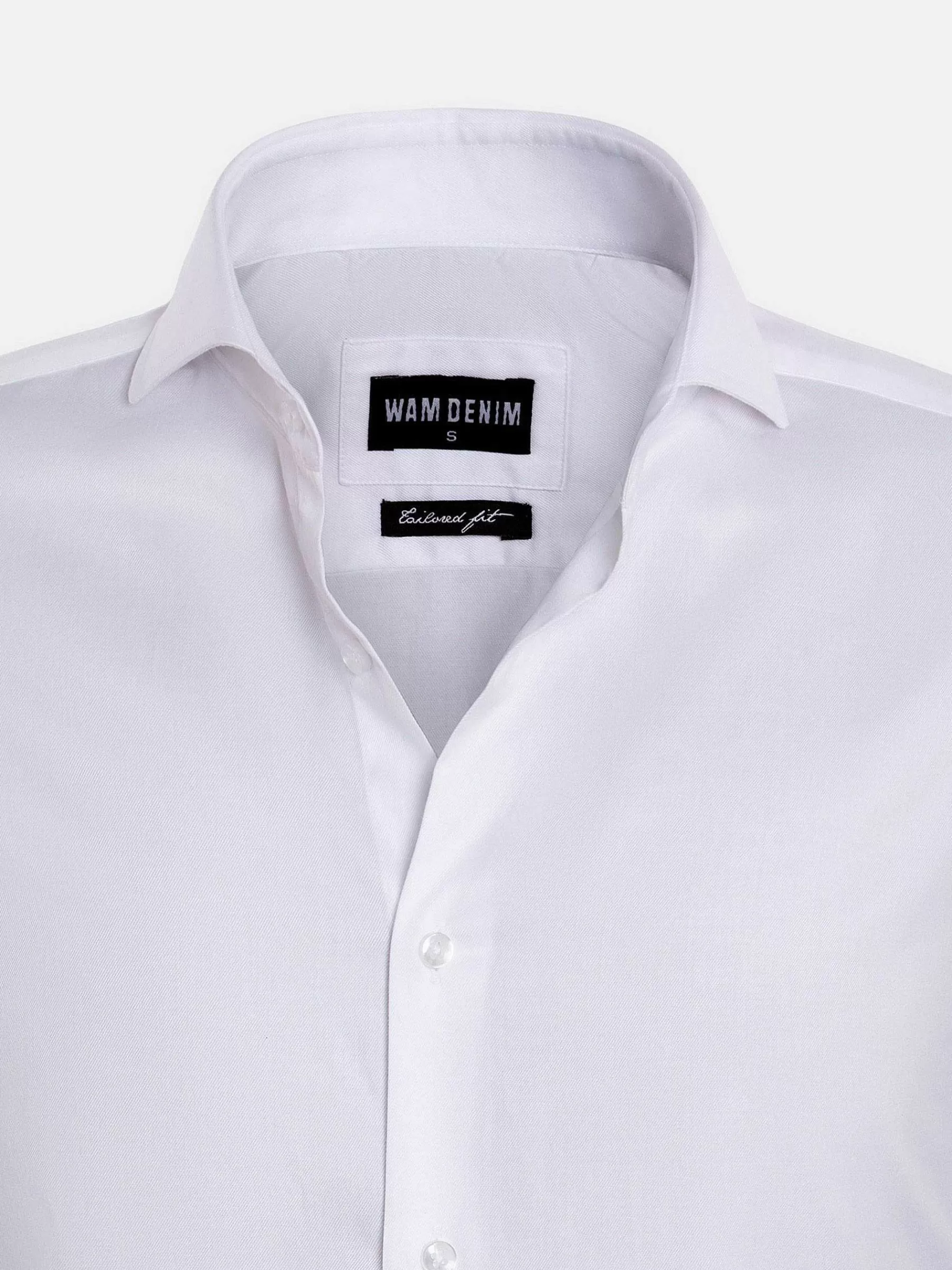 Wam Denim Overhemd Lange Mouwen<Overhemd Lange Mouw Prato 75563 White