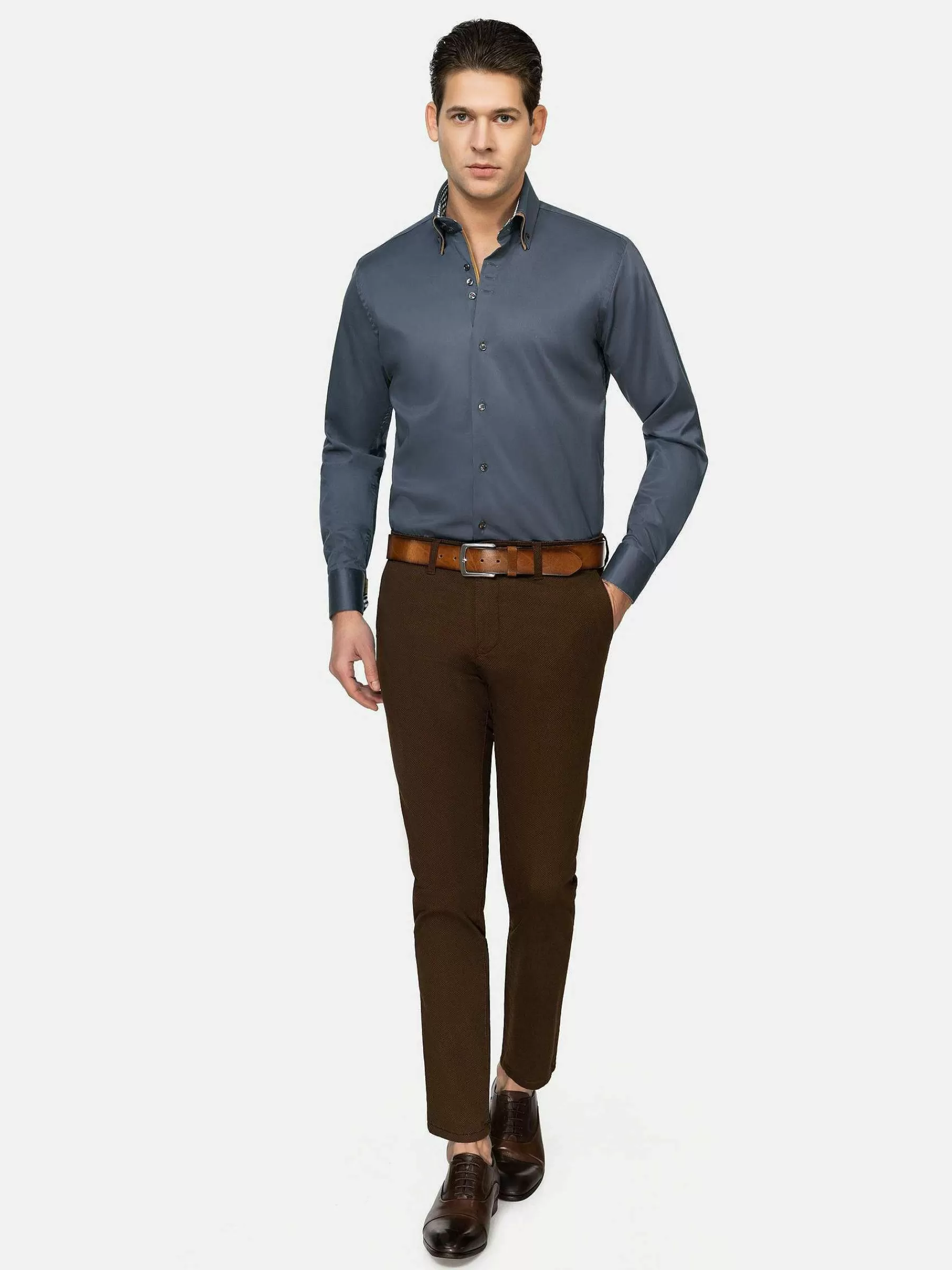 Wam Denim Overhemd Lange Mouwen<Overhemd Lange Mouw Roma 75428