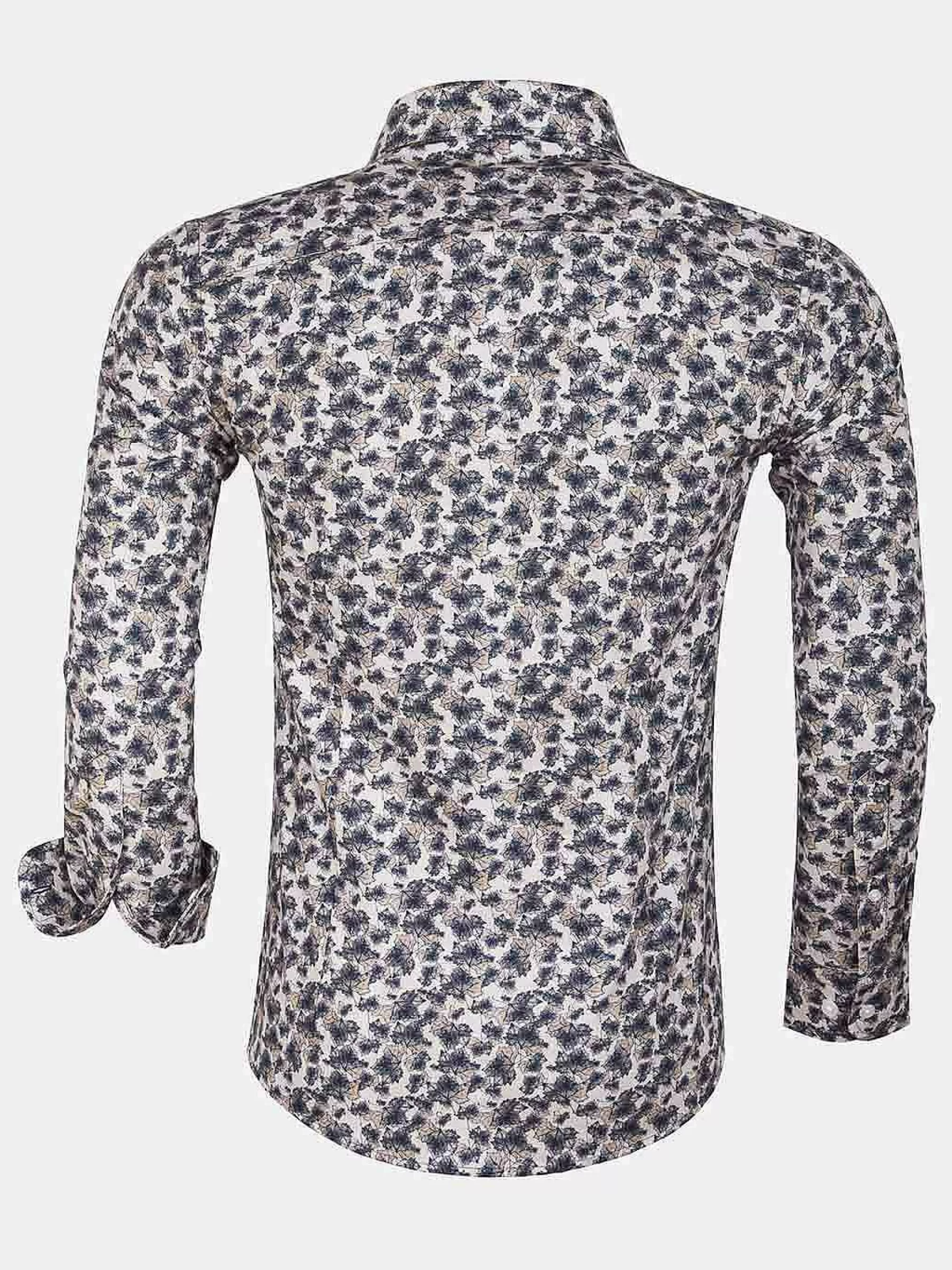 Wam Denim Overhemd Lange Mouwen<Overhemd Lange Mouw White Dark Grey
