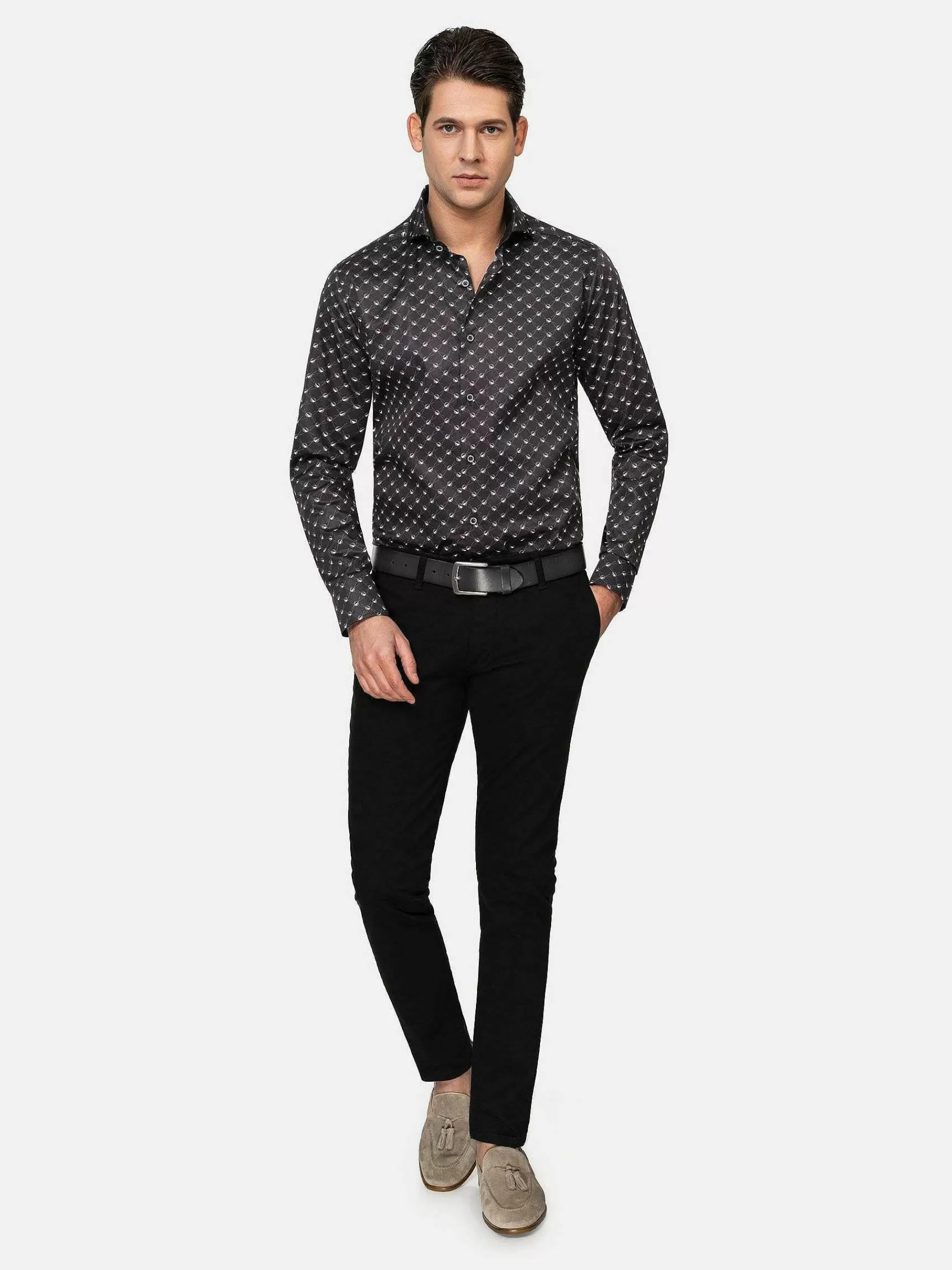 Wam Denim Overhemd Lange Mouwen<Overhemd Lnage Mouw 75676 Kurt Black