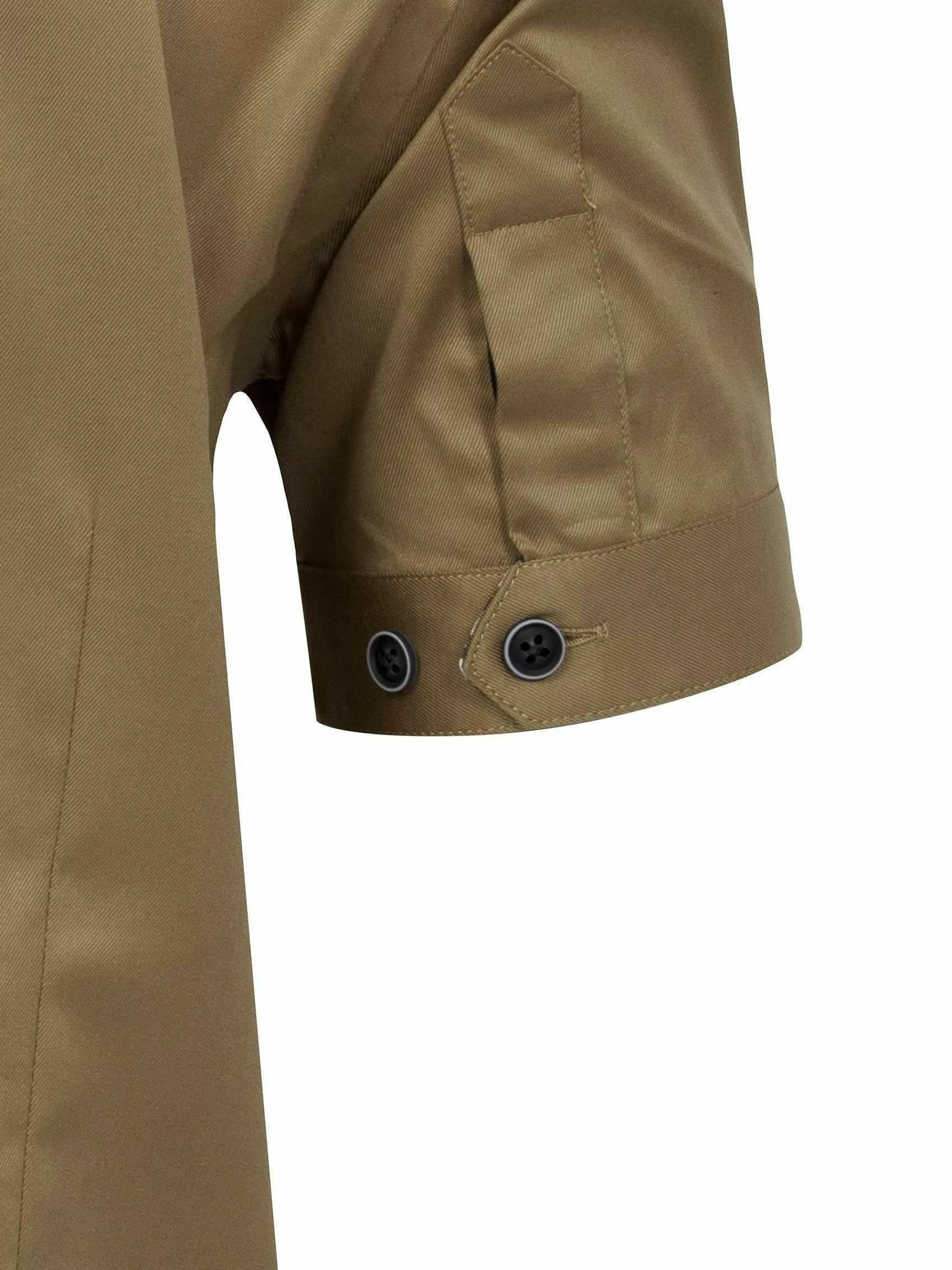 Wam Denim Overhemd Korte Mouwen<Owen Tailored Fit Beige Overhemd Korte Mouw