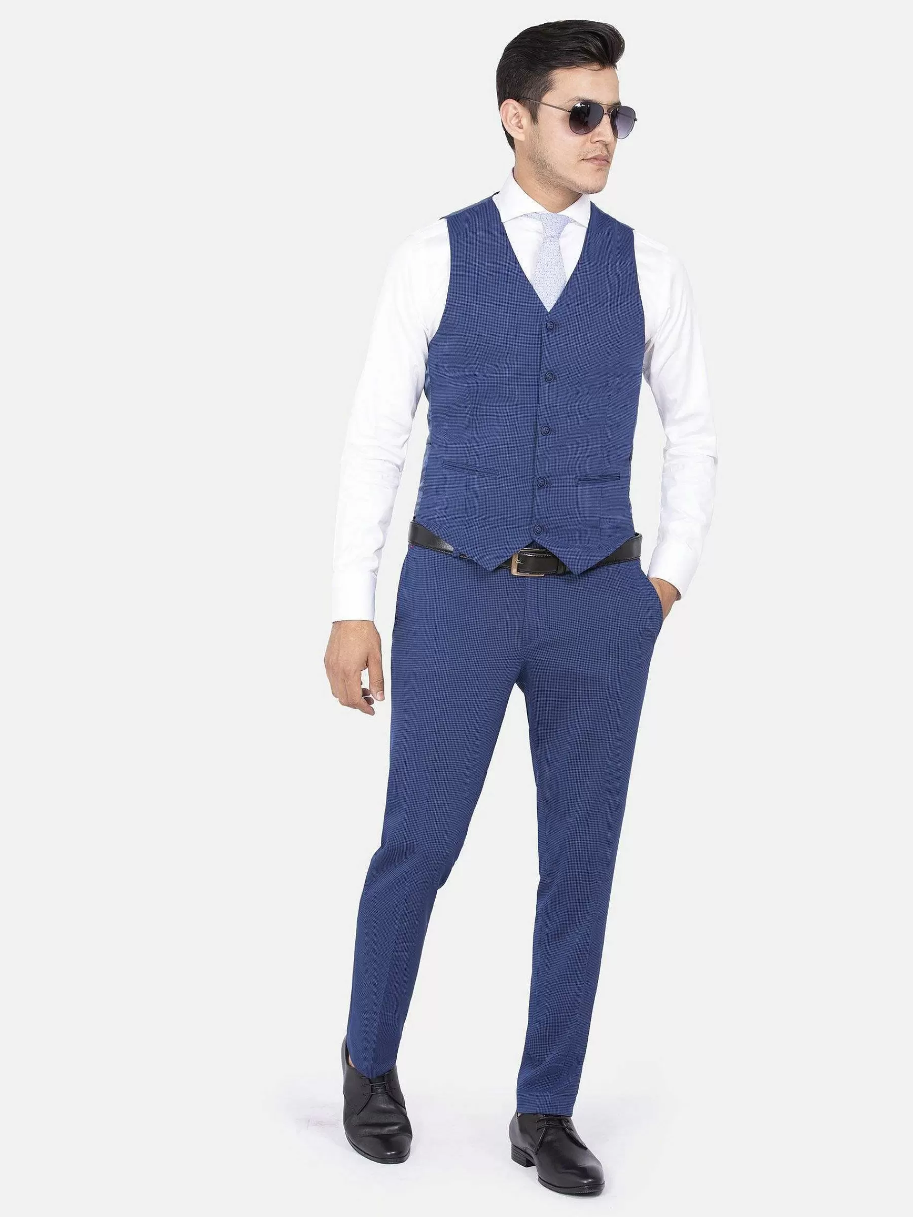Wam Denim Pantalons<Pantalon 72195 Aryeh Royal Blue