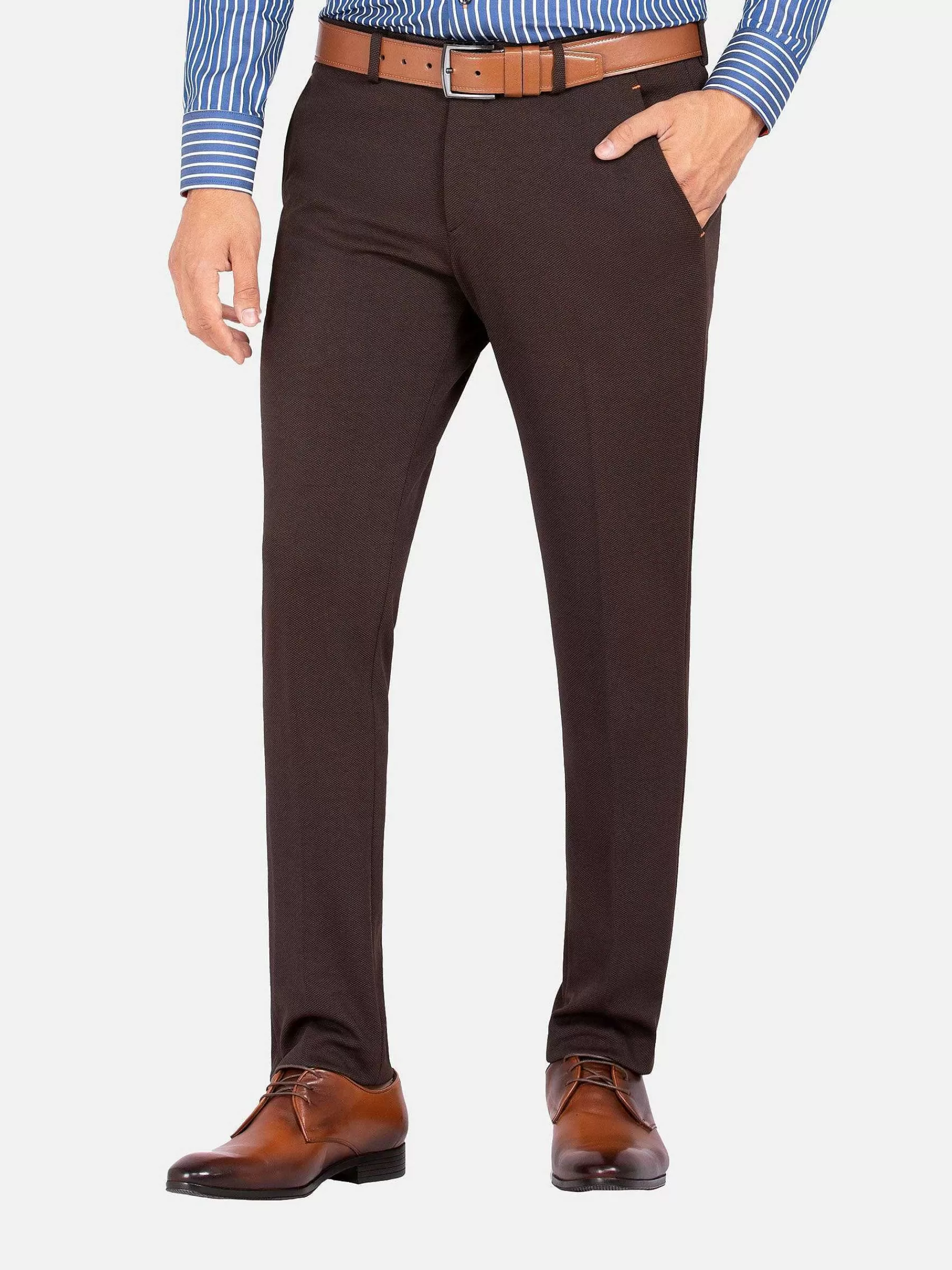Wam Denim Pantalons<Pantalon 72200 Bonem Brown
