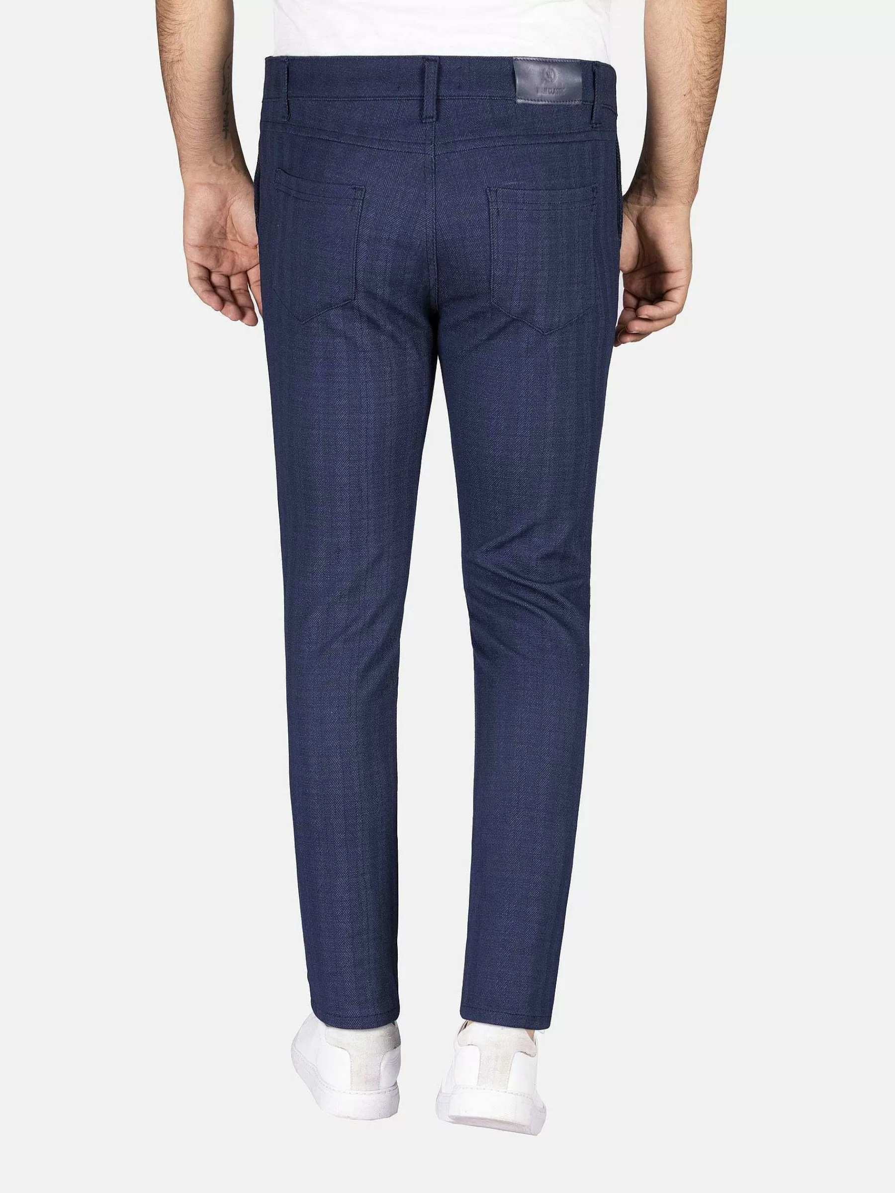 Wam Denim Pantalons<Pantalon 72324 Moos Navy