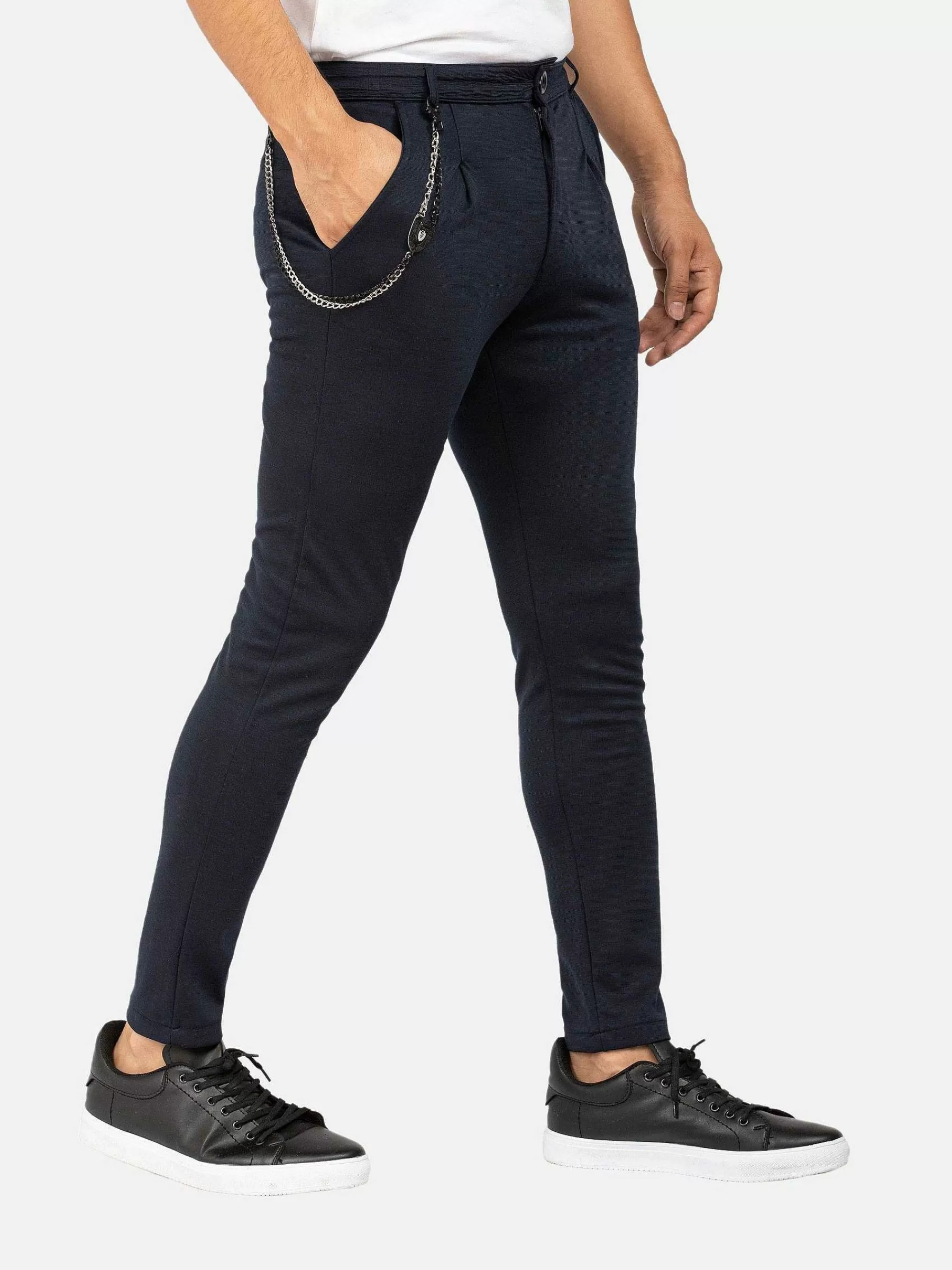 Wam Denim Pantalons<Pantalon 82108 Gaspare Navy