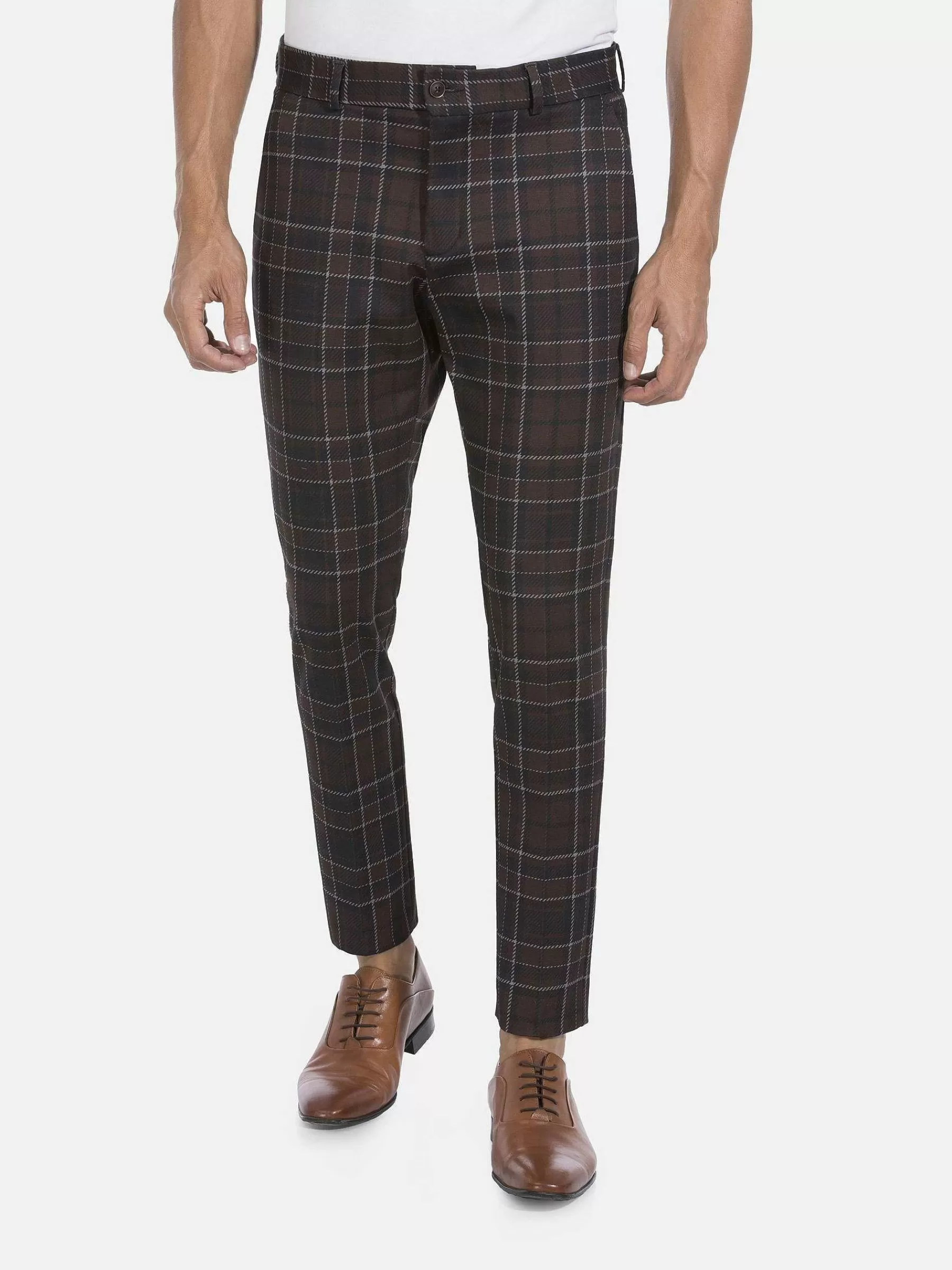 Wam Denim Pantalons<Pantalon 82151 Aleon Brown Navy