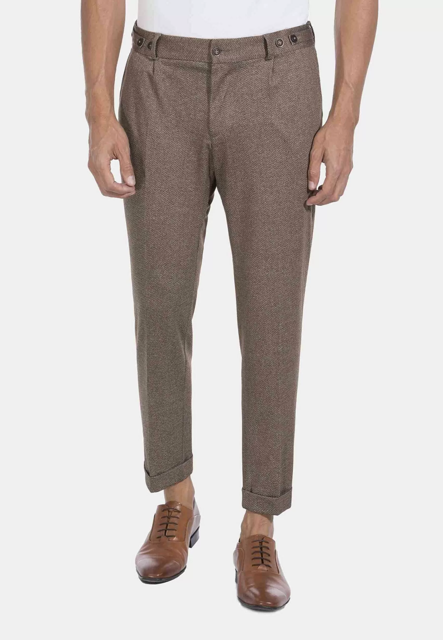 Wam Denim Pantalons<Pantalon 82155 Aubin Light Brown