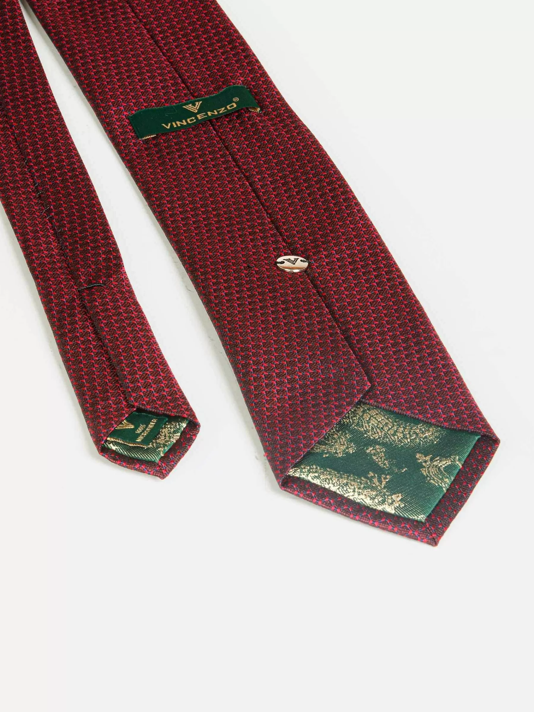 Wam Denim Stropdassen<Pierce Dark Red Stropdas