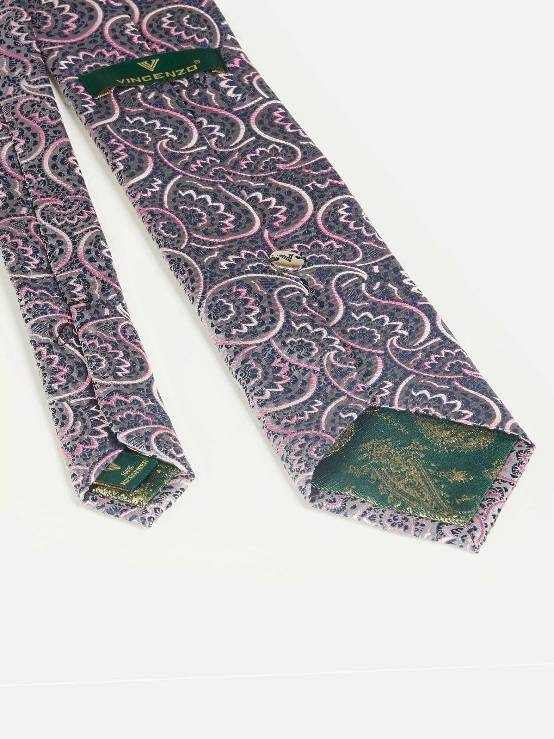 Wam Denim Stropdassen<Pierce Navy Pink Stropdas