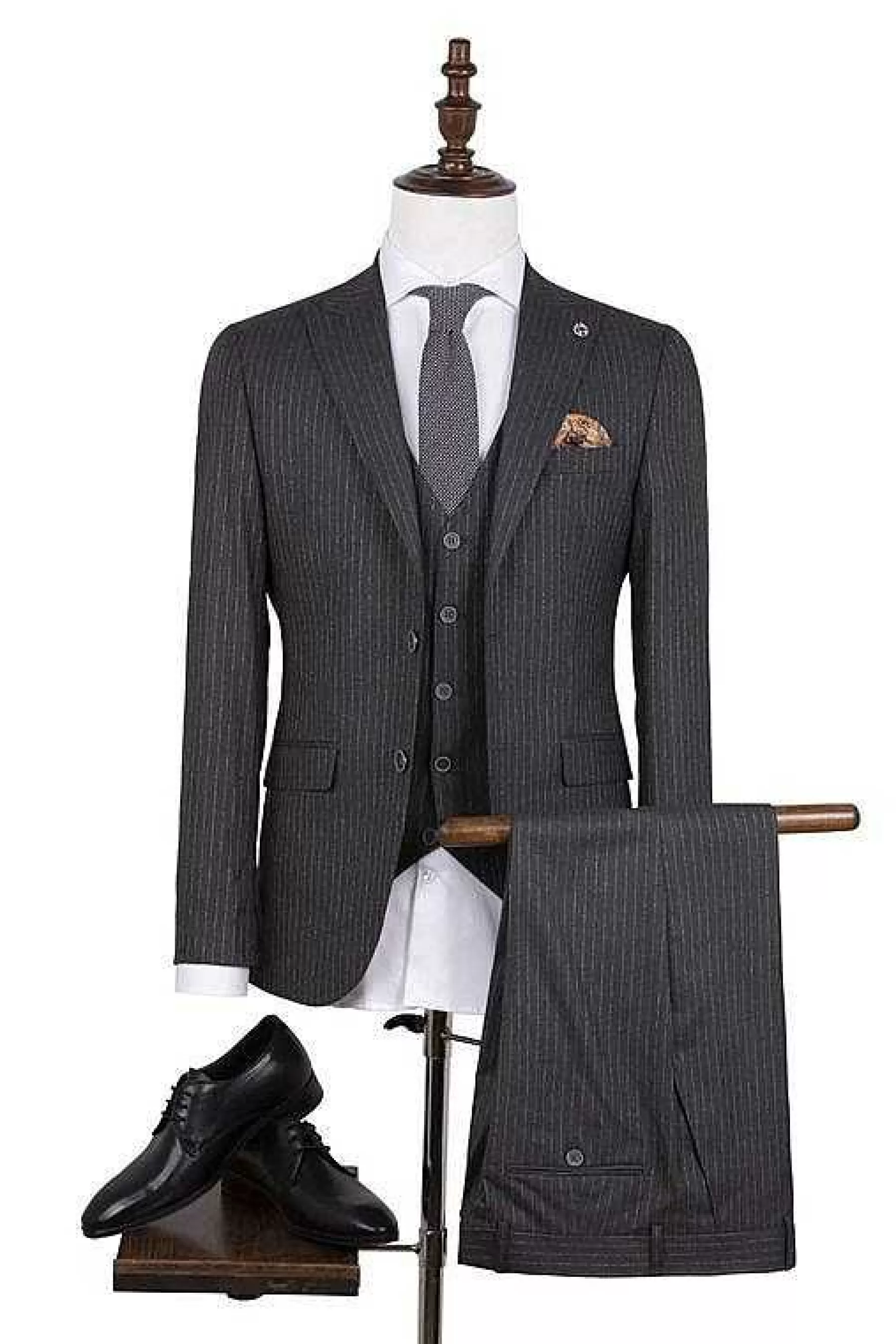 Wam Denim Gilets<Plaid Vest 70050 Anthracite