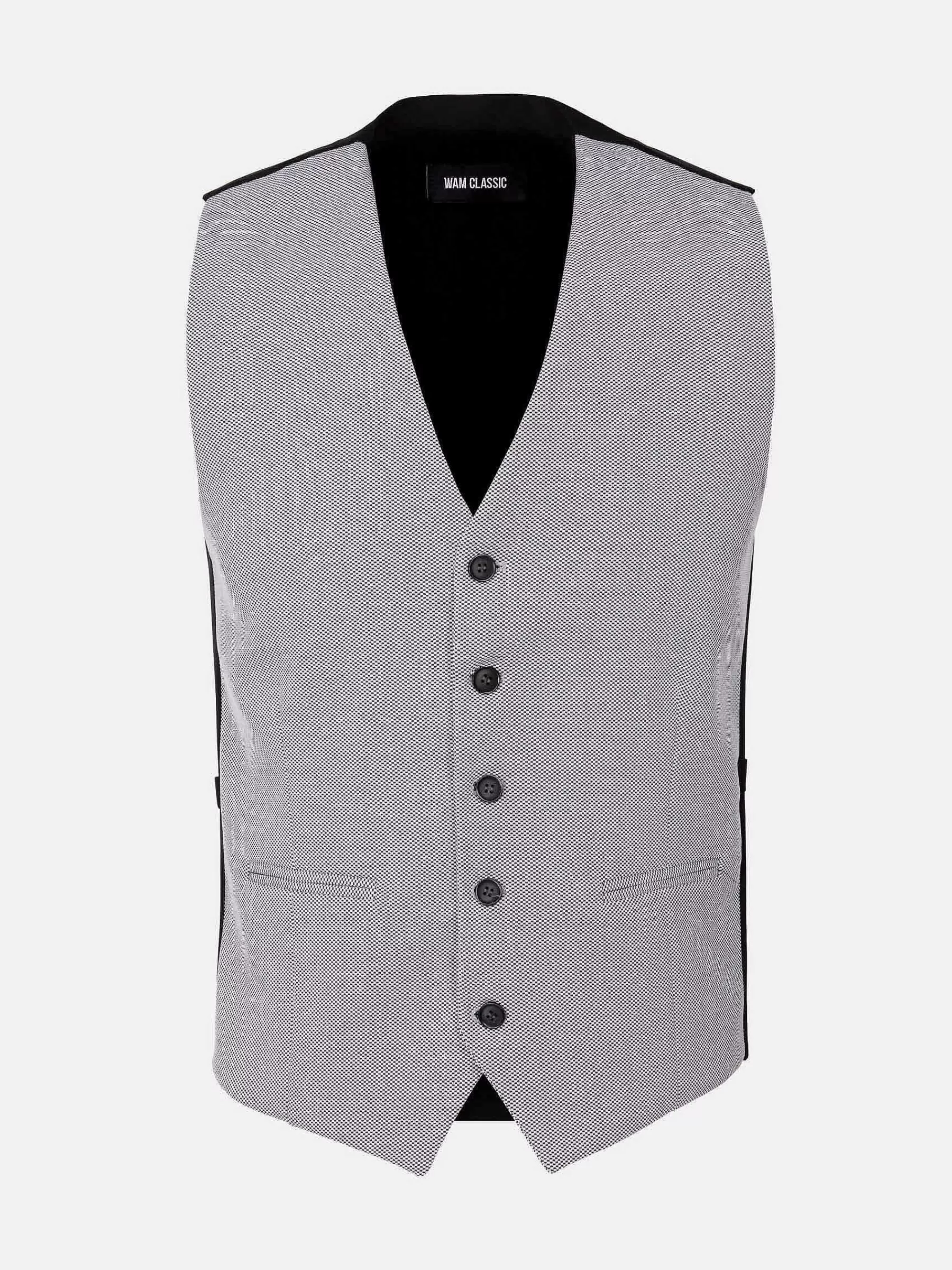 Wam Denim Gilets<Plaid Vest 70067 Nolan Grey