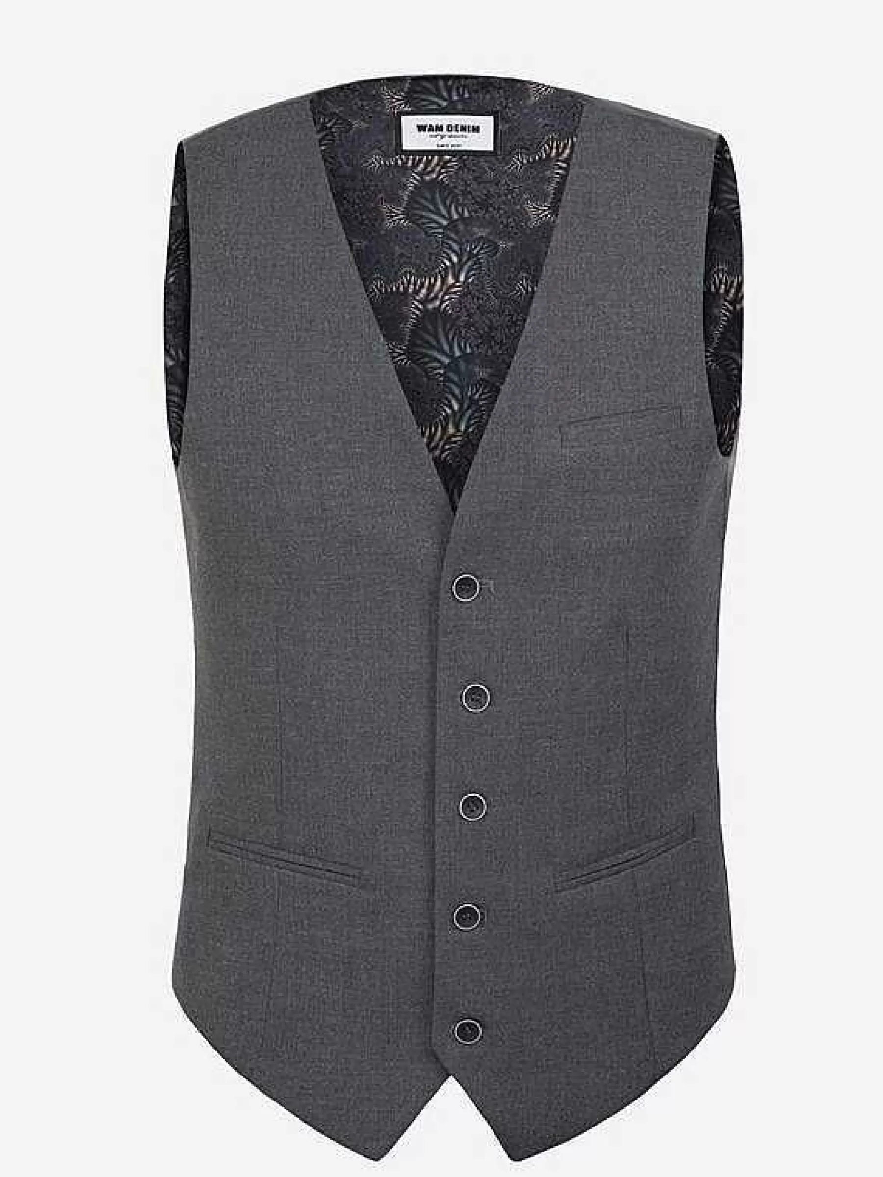 Wam Denim Gilets<Plaid Vest 74111 Strazburg Anthracite