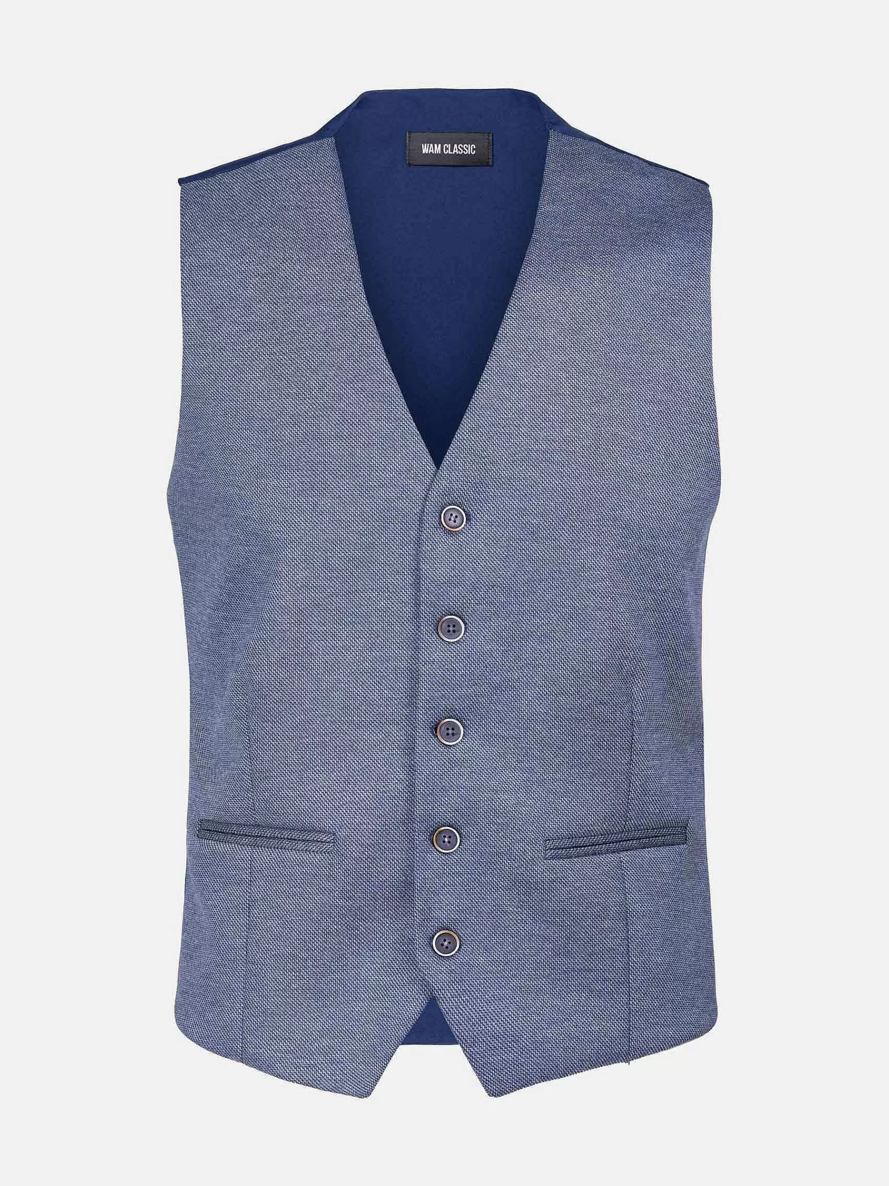 Wam Denim Gilets<Plaid Vest Fabian Blue