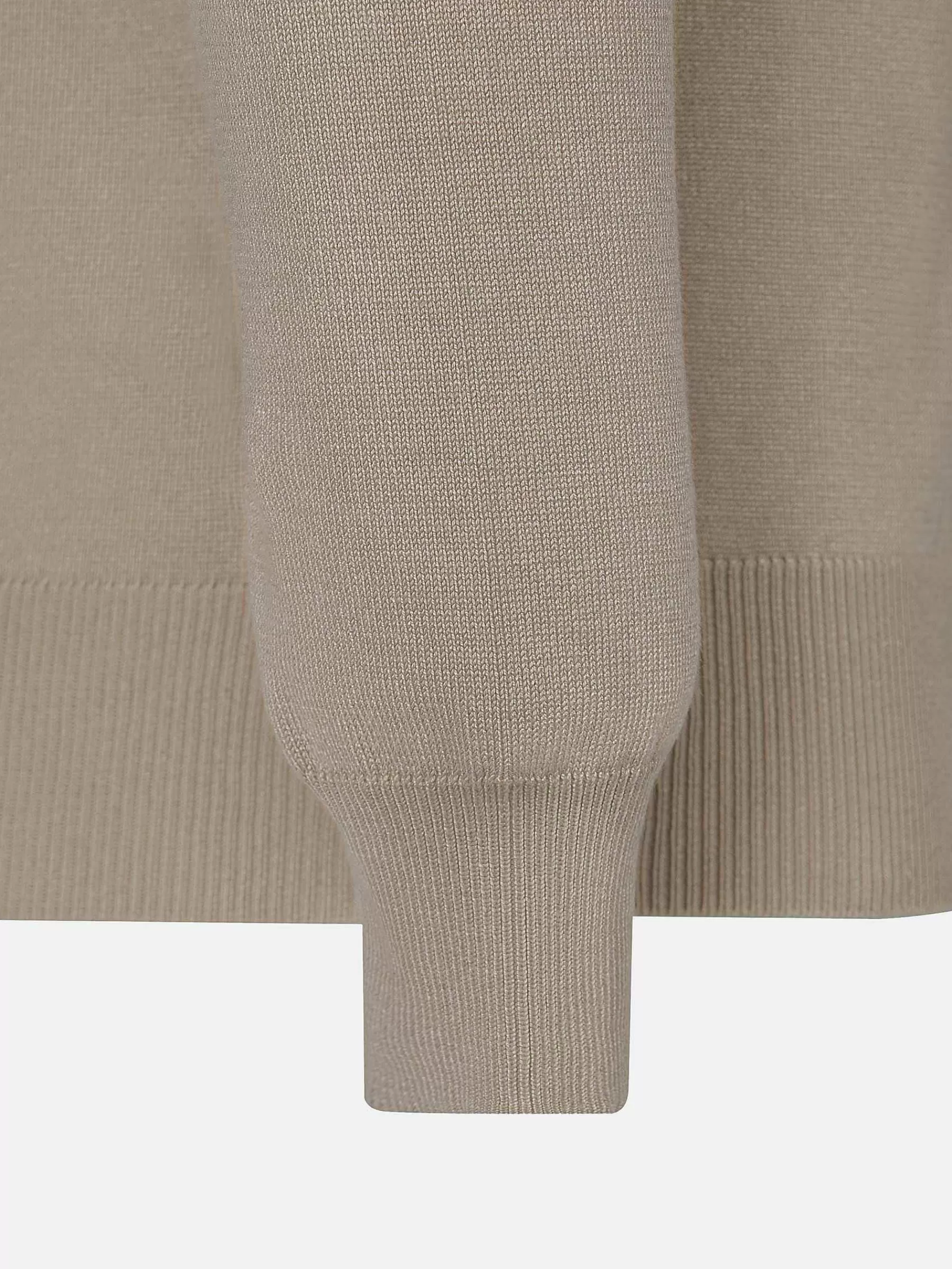 Wam Denim Sweaters<Polo Collared Beige Sweater