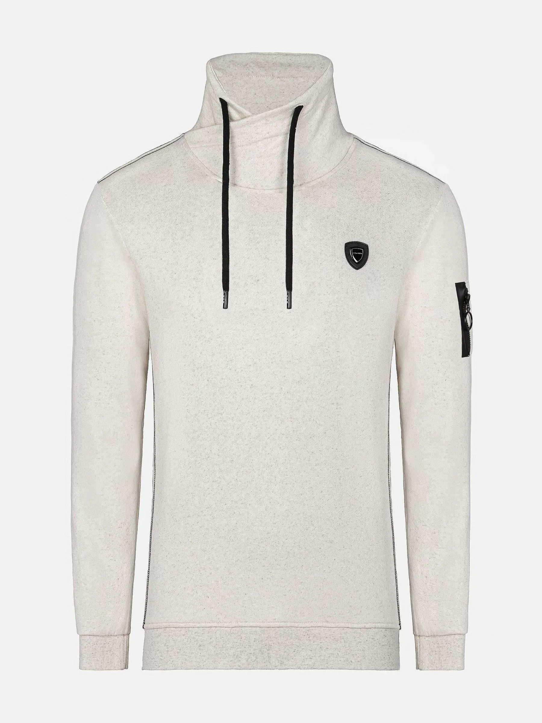Wam Denim Sweaters<Quasar Mock Neck Beige Sweater