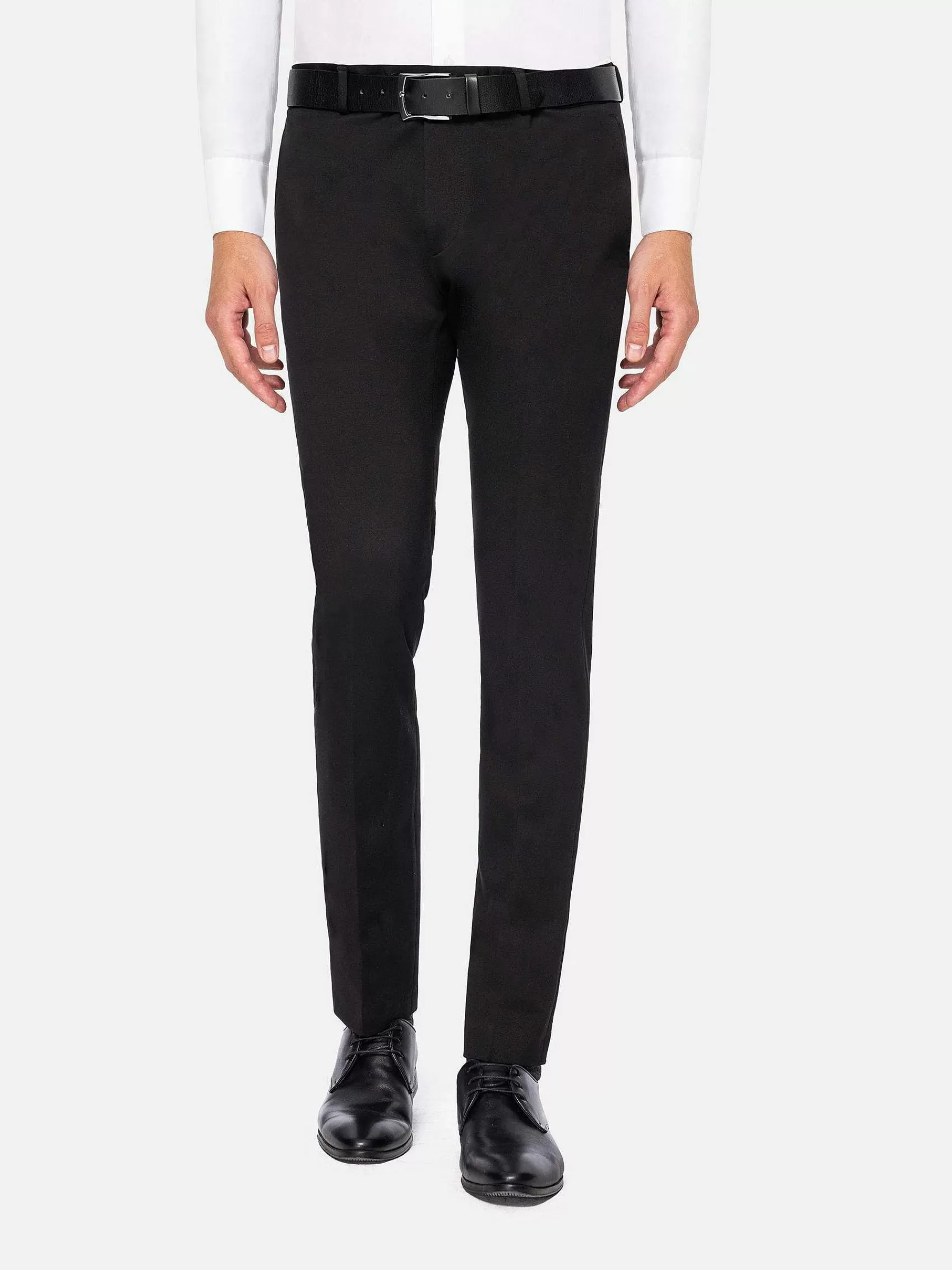 Wam Denim Pantalons<Red Wood Glen Check Slim Fit Dark Red Black Suit Pantalon