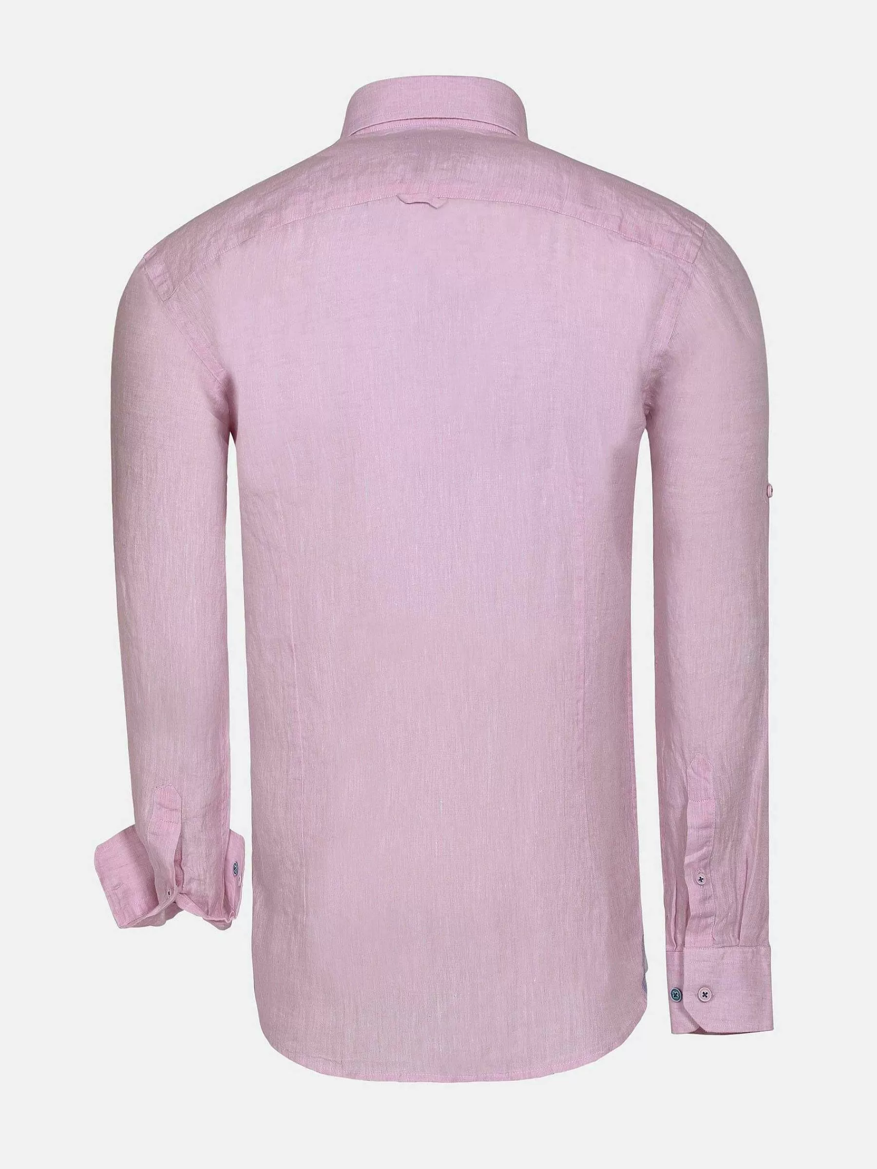 Wam Denim Overhemd Lange Mouwen<Redention Linen Pink Overhemd Lange Mouw