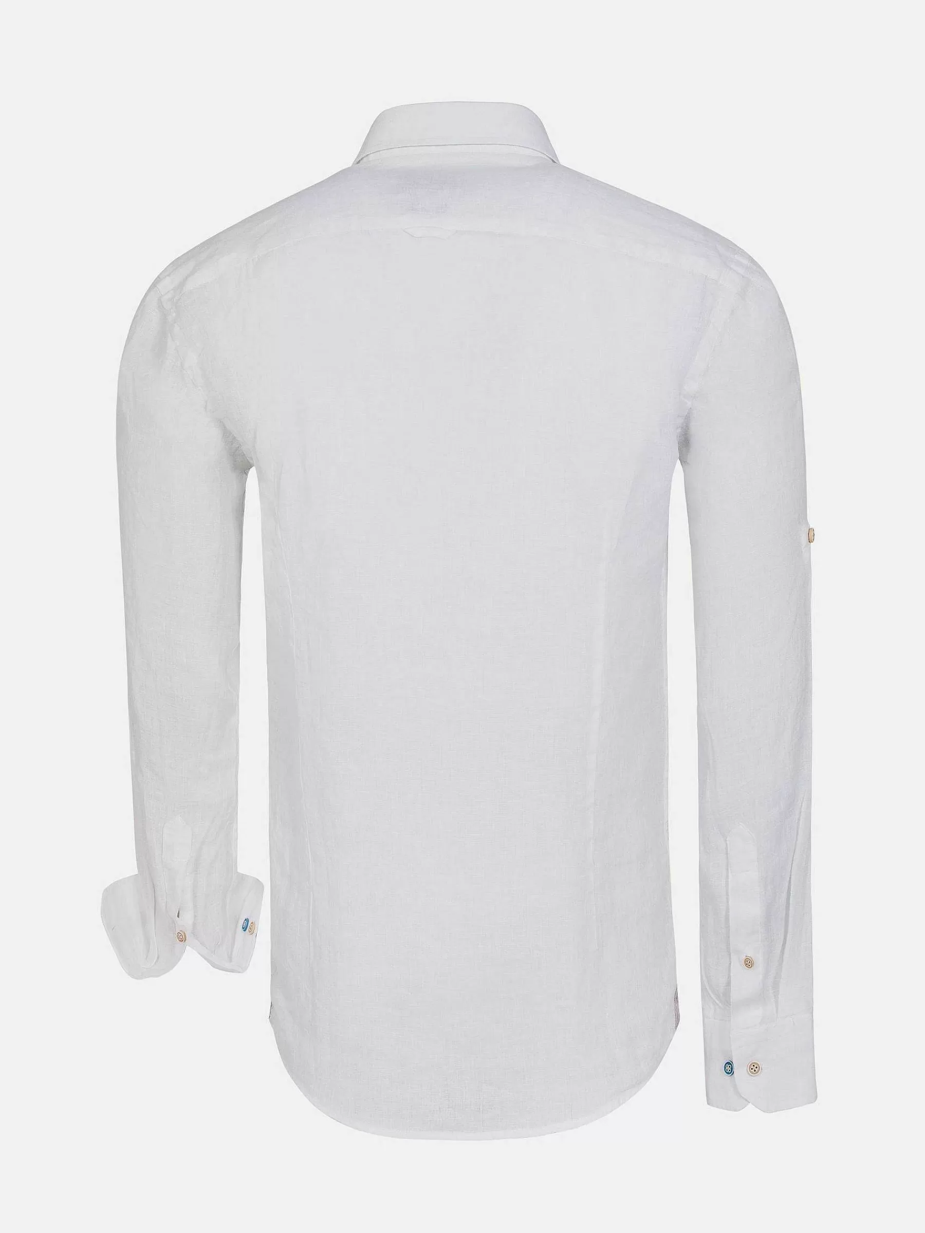 Wam Denim Overhemd Lange Mouwen<Redention Linen White Overhemd Lange Mouw