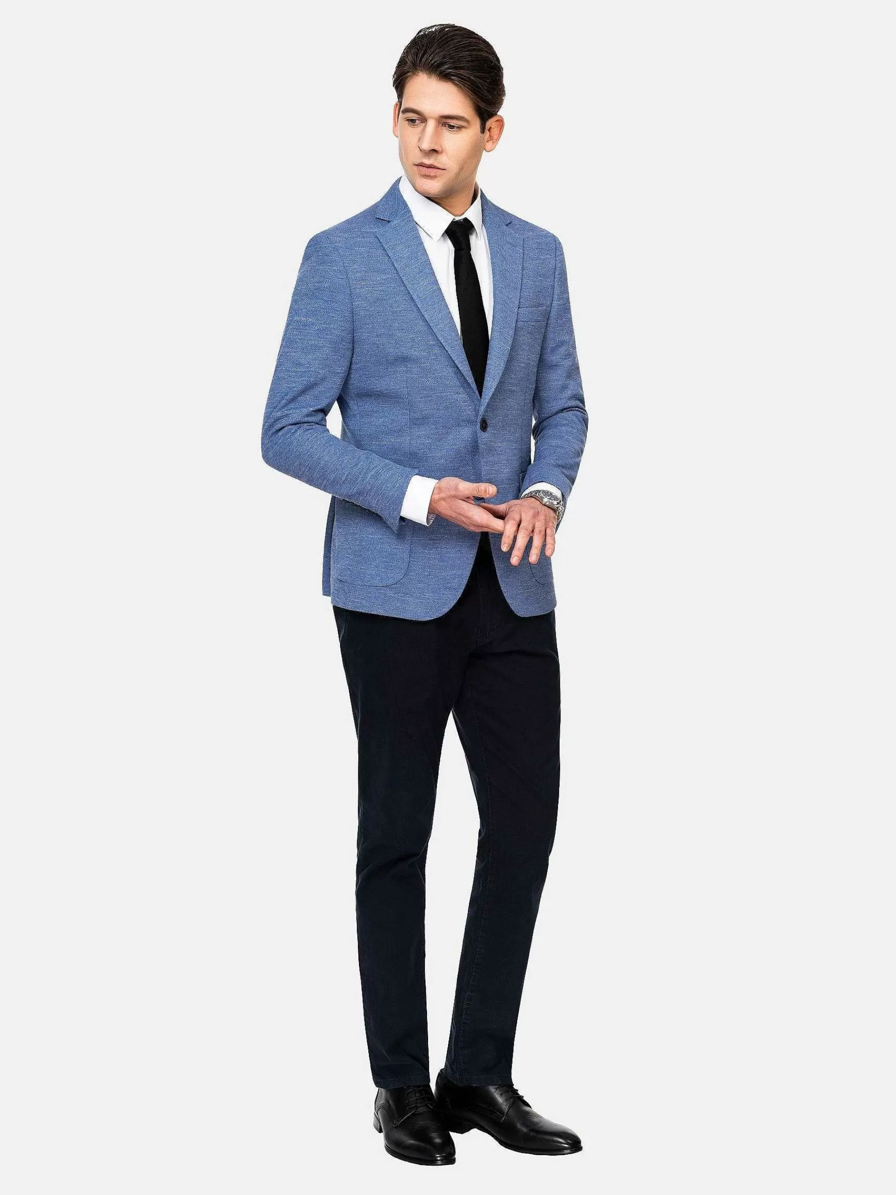 Wam Denim Colberts<Ripon Modern Fit Blue Colbert