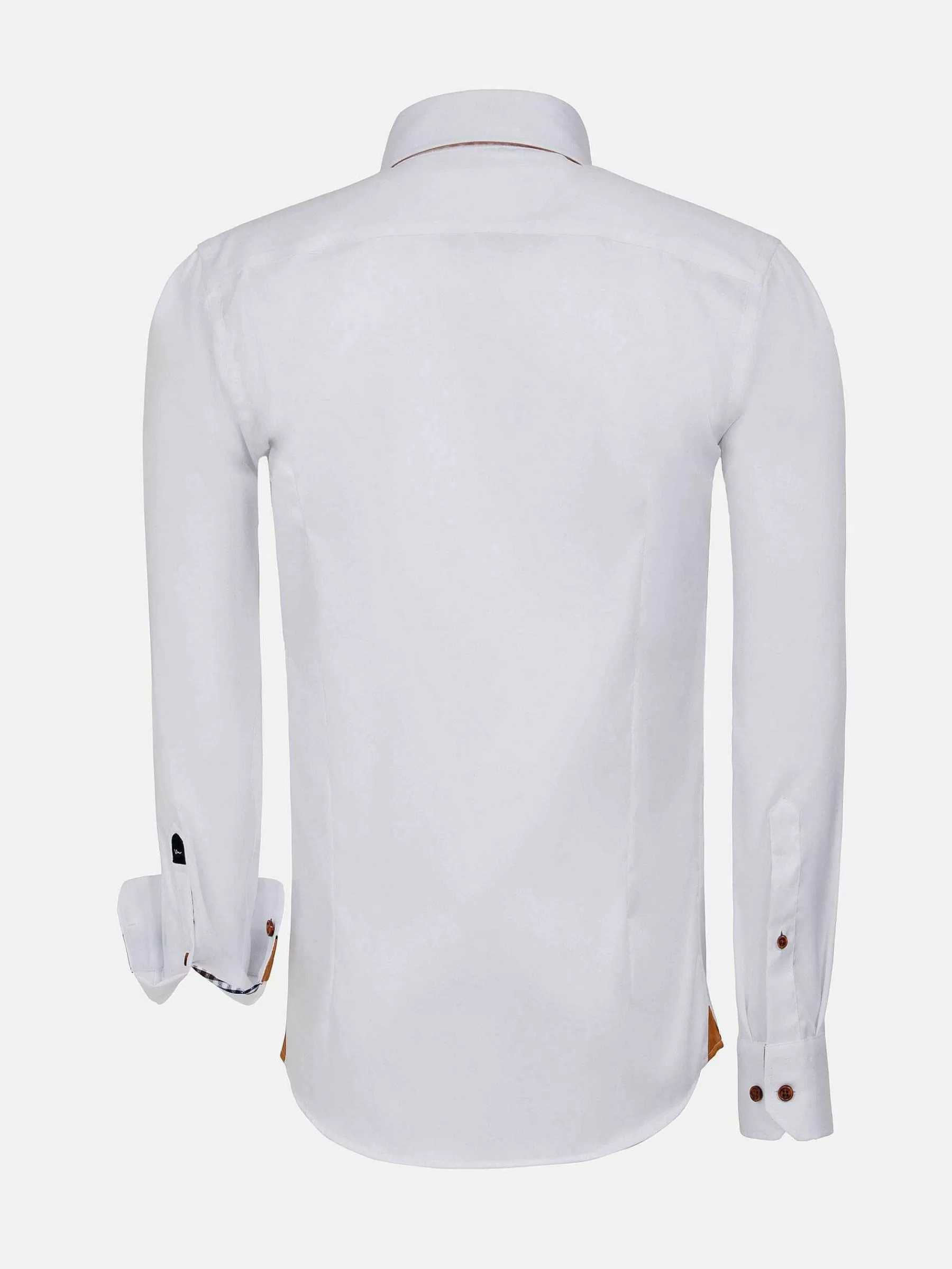 Wam Denim Overhemd Lange Mouwen<Romney Solid White Overhemd Lange Mouw