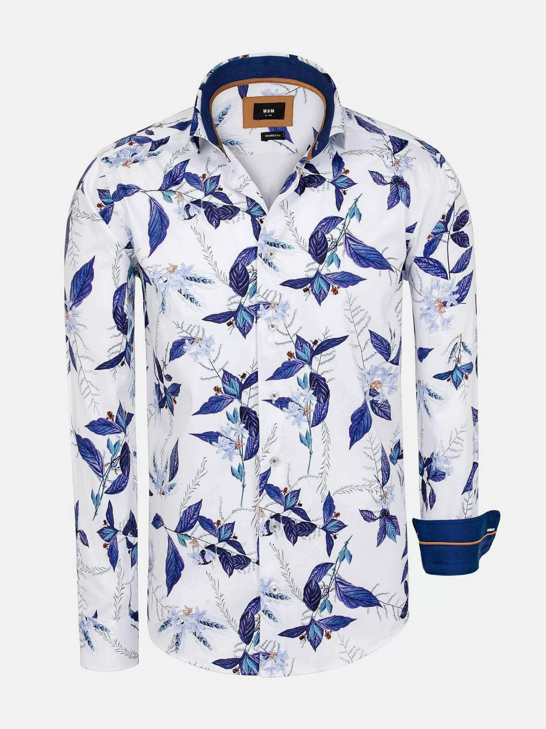 Wam Denim Overhemd Lange Mouwen<Santorini White Floral Print Overhemd Lange Mouw